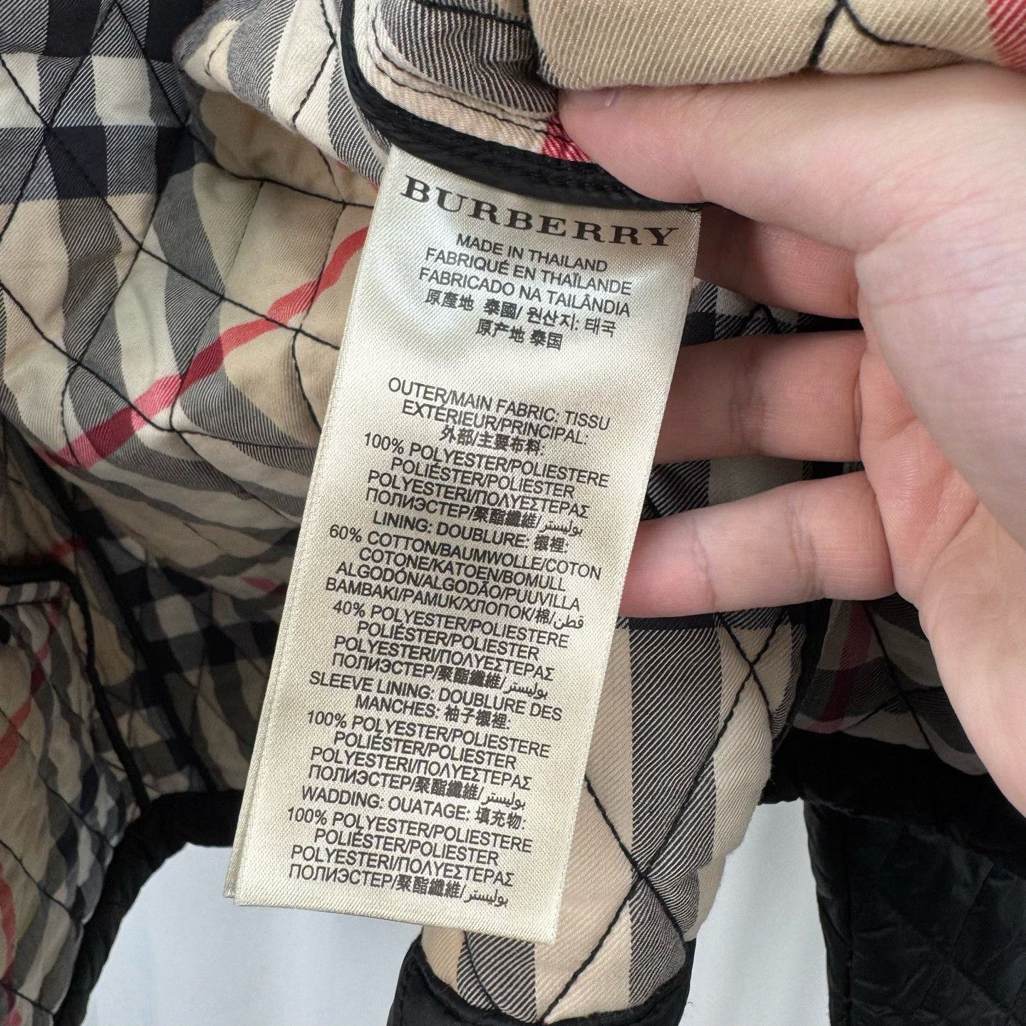 Burberry Burberry Quilted Check Cotton Jacket Size US S / EU 44-46 / 1 - 7 Thumbnail