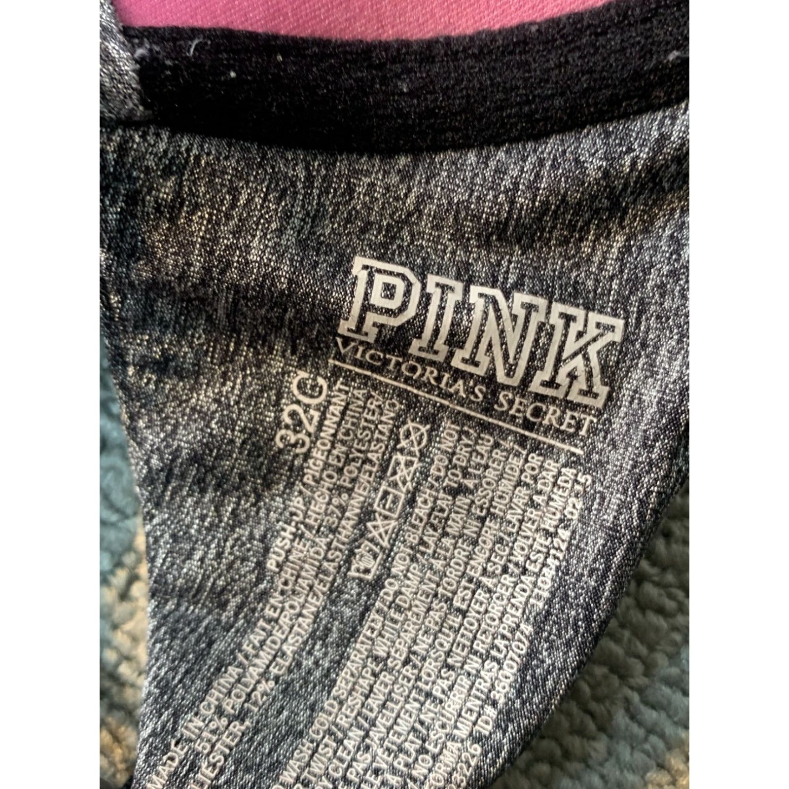 Victoria's Secret Victoria's Secret Padded Bra 32C Gray Women Push Up Bra Split Strap Back Closure Adjustable Still Fits Regular Size Size ONE SIZE - 3 Thumbnail