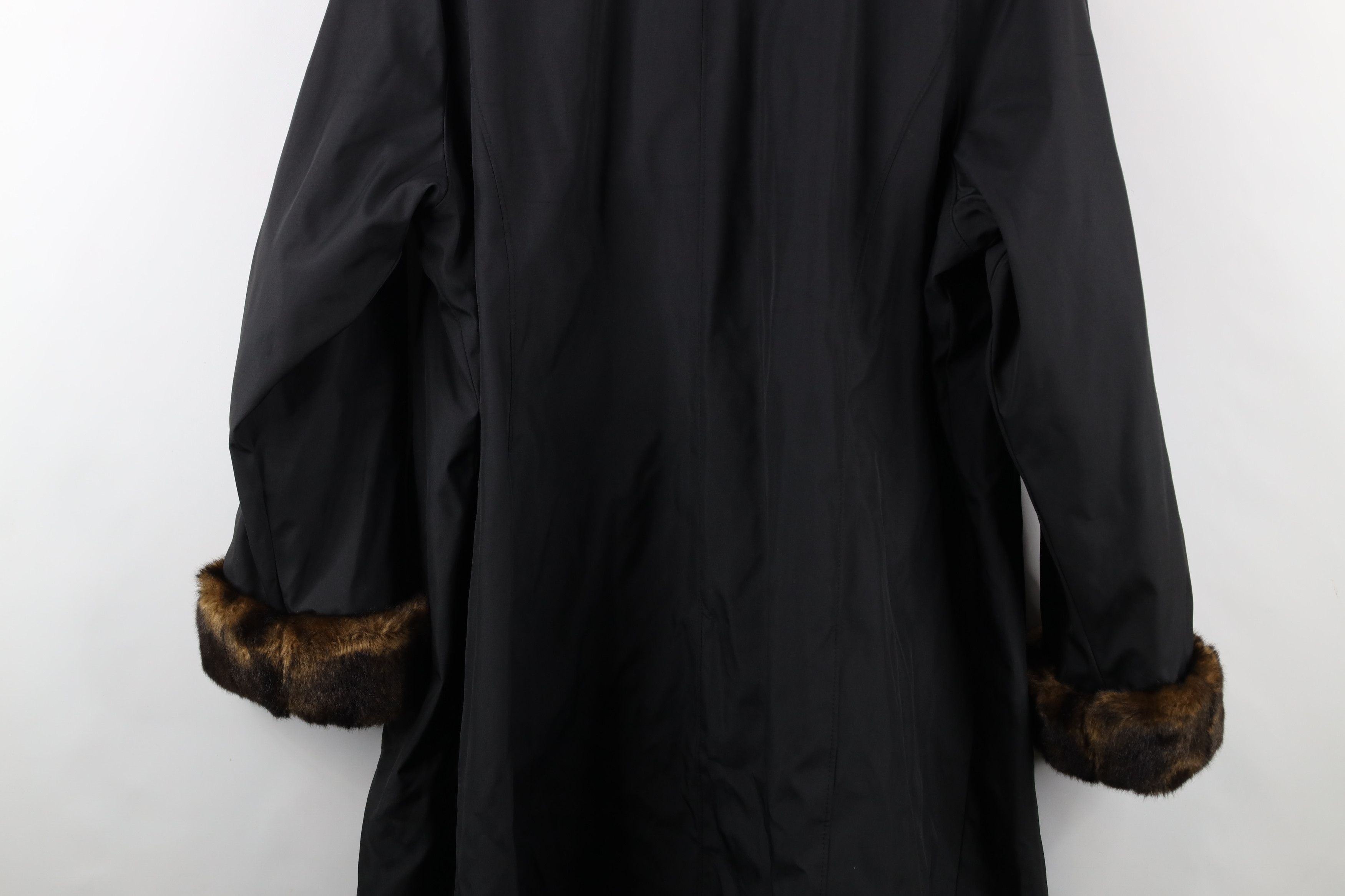 Vintage Vintage Y2K Babydoll Faux Fur Pennylane Jacket Coat Black Size XL / US 12-14 / IT 48-50 - 14 Thumbnail