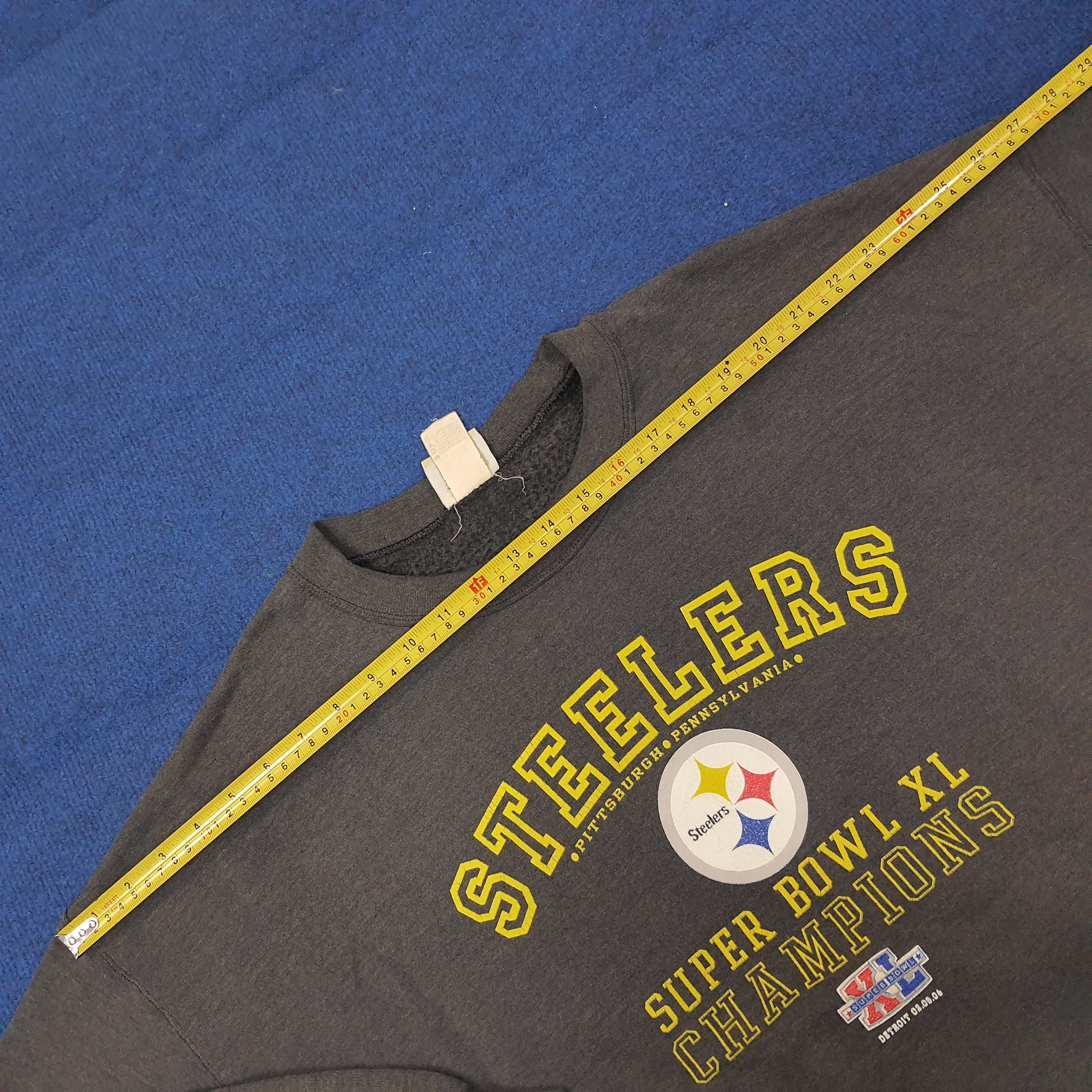 NFL Vintage Steelers Pittsburgh Super Bowl XL Sweatshirt C251N6 Size US XXL / EU 58 / 5 - 8 Thumbnail