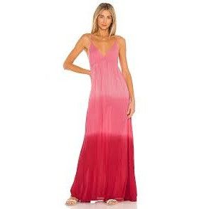 Other Tiare Hawaii Gracie Pink & Ruby Maxi Dress Size S / US 4 / IT 40 - 1 Thumbnail