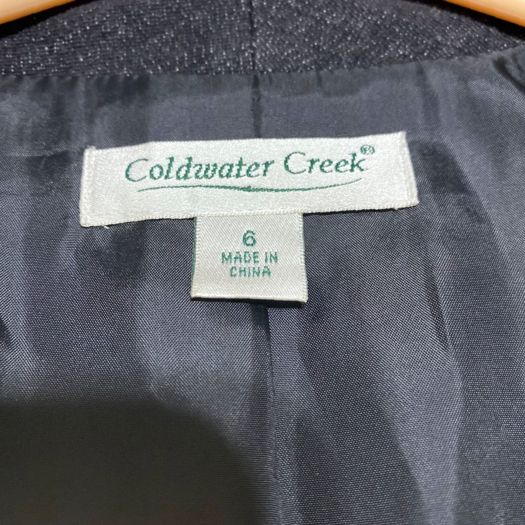 Coldwater Creek Coldwater Creek Womens 6 Blazer Jacket Multicolor Striped Open Front Size M / US 6-8 / IT 42-44 - 3 Thumbnail