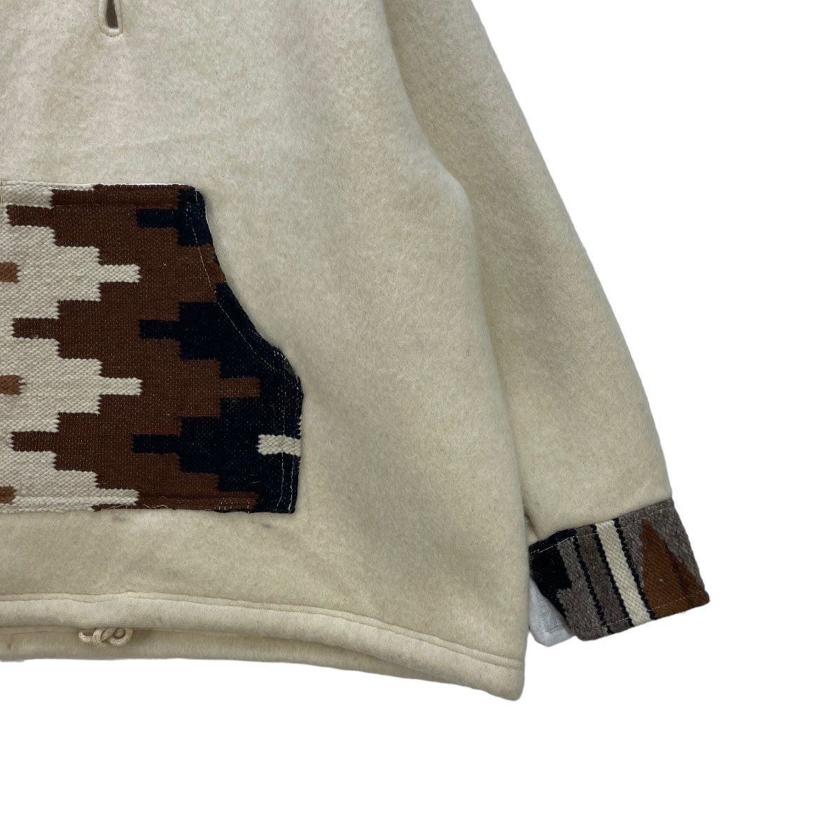 Handmade 🔥Vtg Hand Made Thick Wool Native Blanket Chimayo Inspired Size US L / EU 52-54 / 3 - 6 Thumbnail