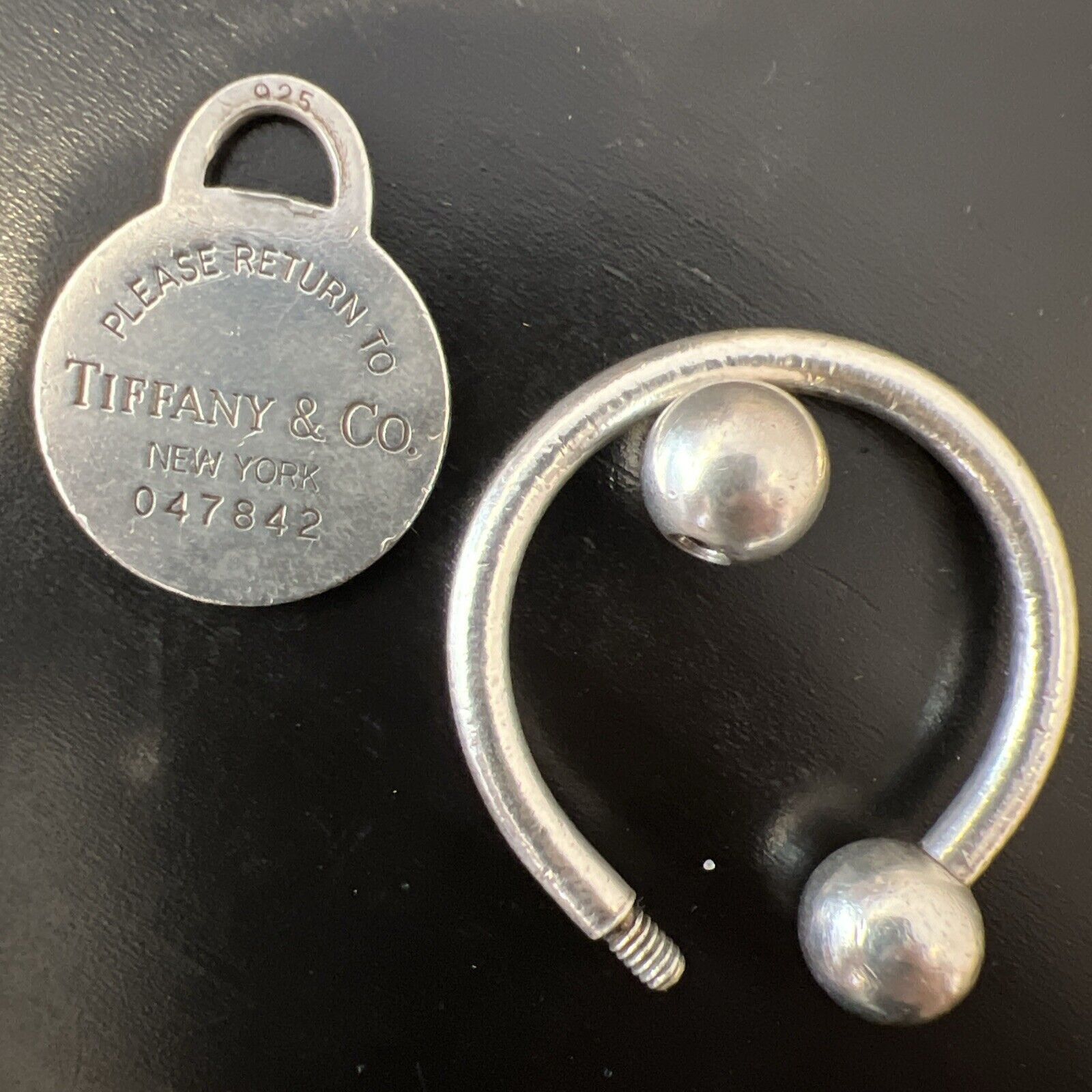 Tiffany & Co. Tiffany & Co Sterling Silver Keychain Round Pendant Vintage Size ONE SIZE - 3 Thumbnail