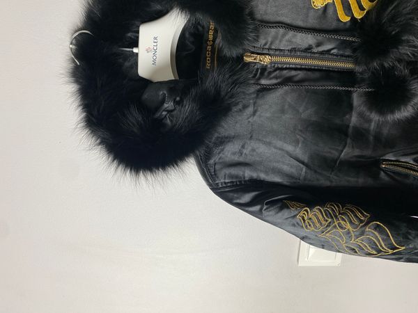 Rocawear Rocawear vintage down jacket fox fur cropped y2k 00s