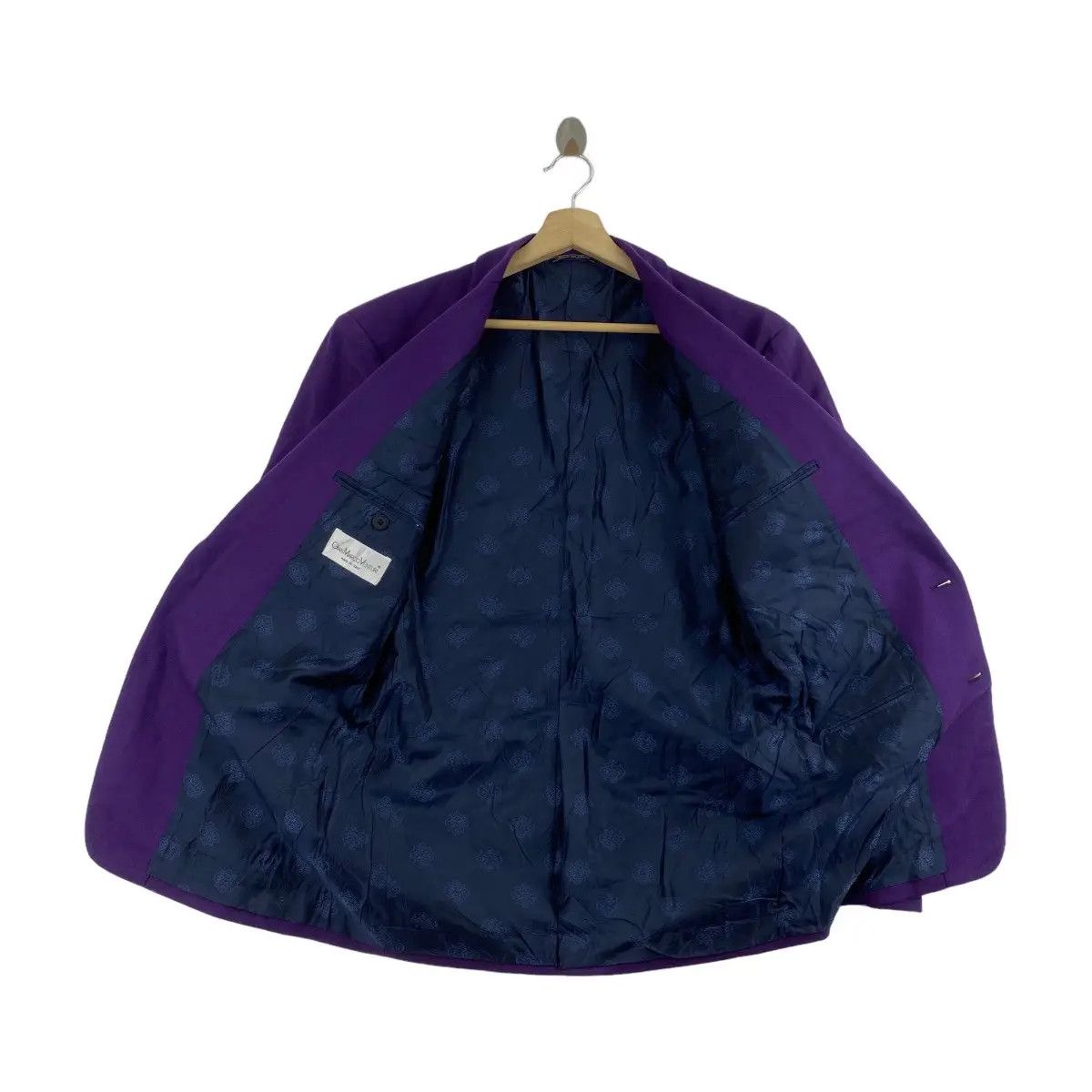 GianMarco Venturi Vtg GIAN MARCO VENTURI Made In Italy Purple Blazer 2 Button Size 40R - 5 Thumbnail