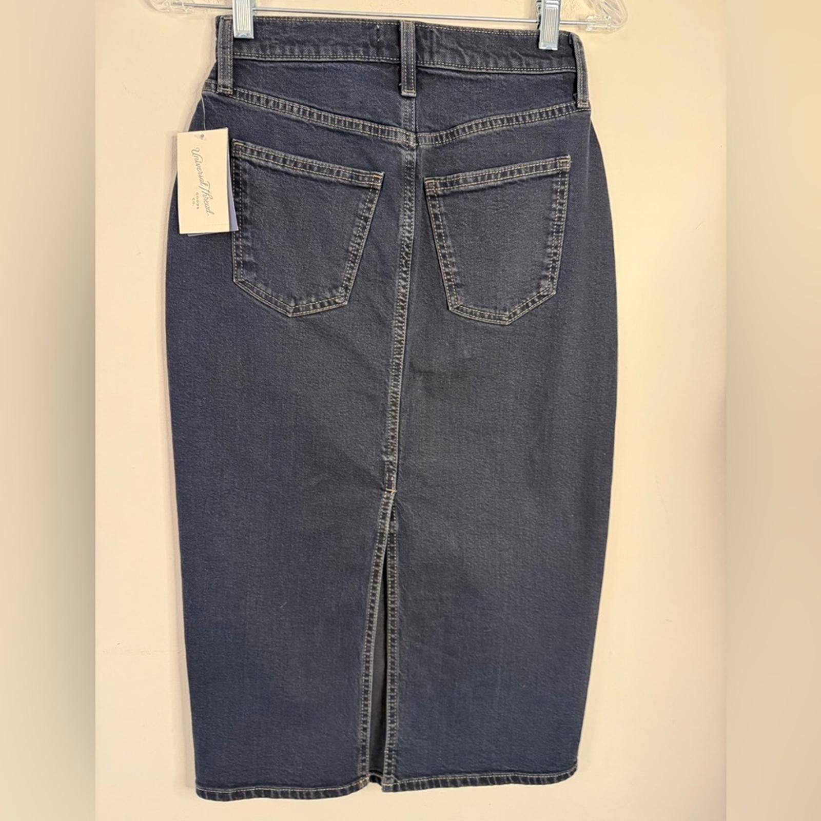 Other Universal Thread denim jeans midi skirt SZ 00 Size 24" / US 00 / IT 34 - 2 Thumbnail