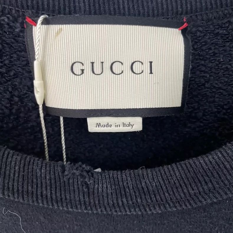 Gucci GucciDouble g printed square logo black destruction sweatsh Size US M / EU 48-50 / 2 - 3 Thumbnail