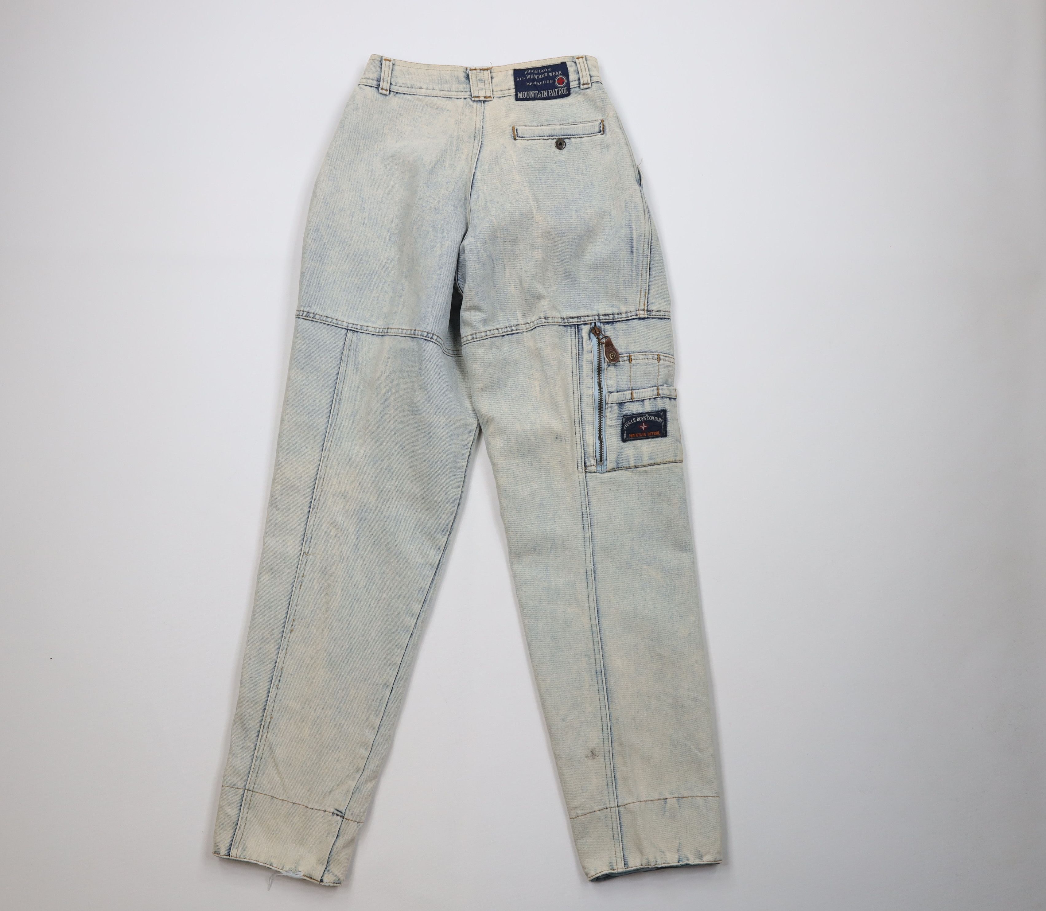 Vintage Vintage 80s 90s Bugle Boy Wash Flip Cuff High Waist Jeans Size 26" / US 2 / IT 38 - 13 Thumbnail