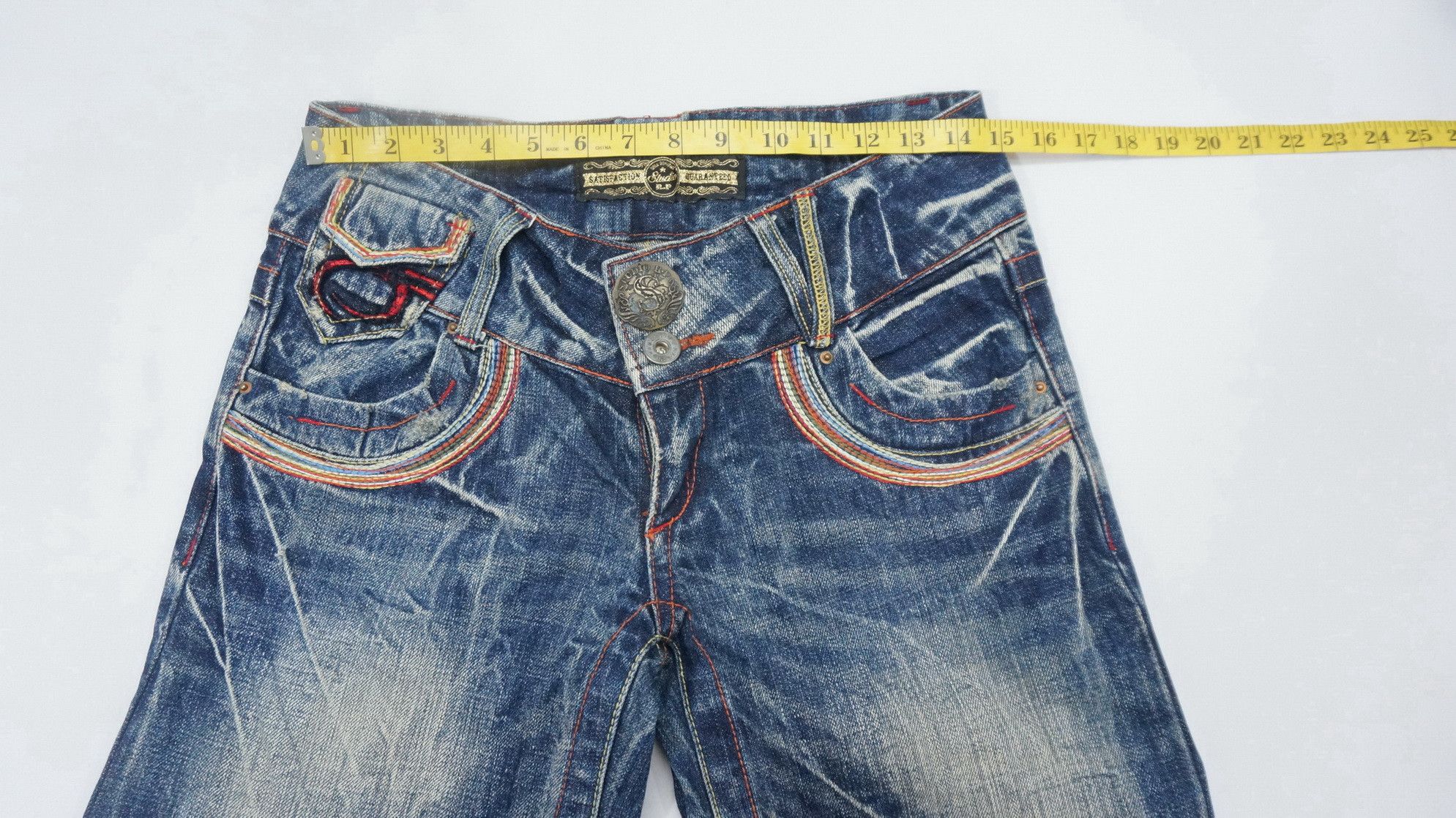 Vintage 🔥STUDIO RED PEPPER Vintage Wide Leg Flared Low rise Jeans Size US 29 - 12 Thumbnail