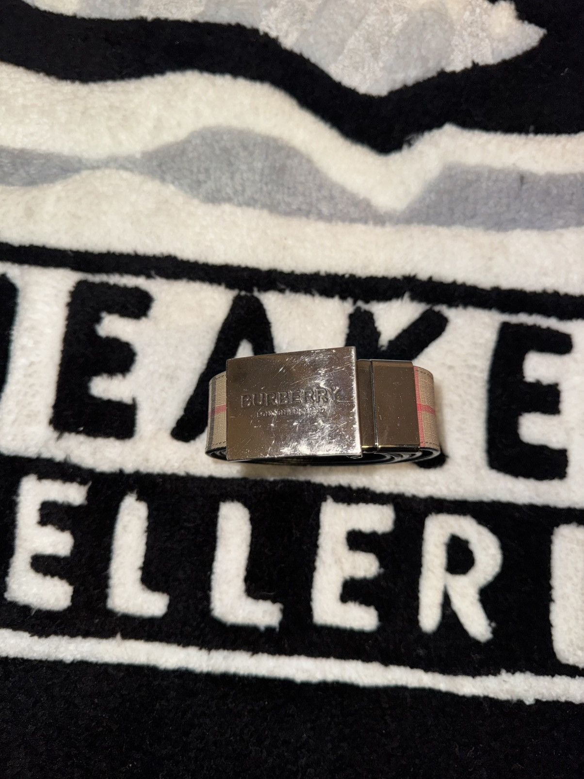 Burberry Burberry Checkered Belt (Size 48/120) Size 46 - 1 Thumbnail