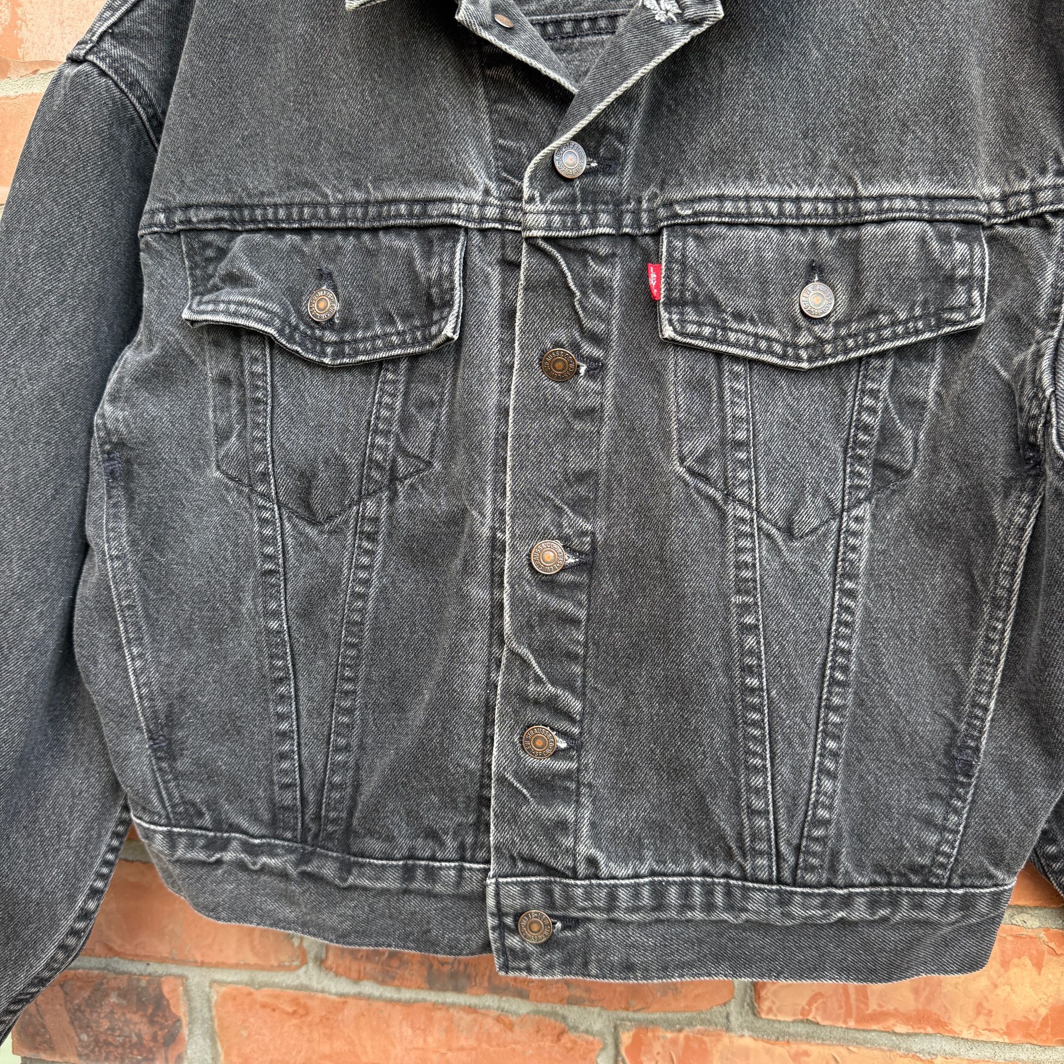Levi's Vintage Levis Black Denim Jacket 70598 Size US S / EU 44-46 / 1 - 2 Thumbnail