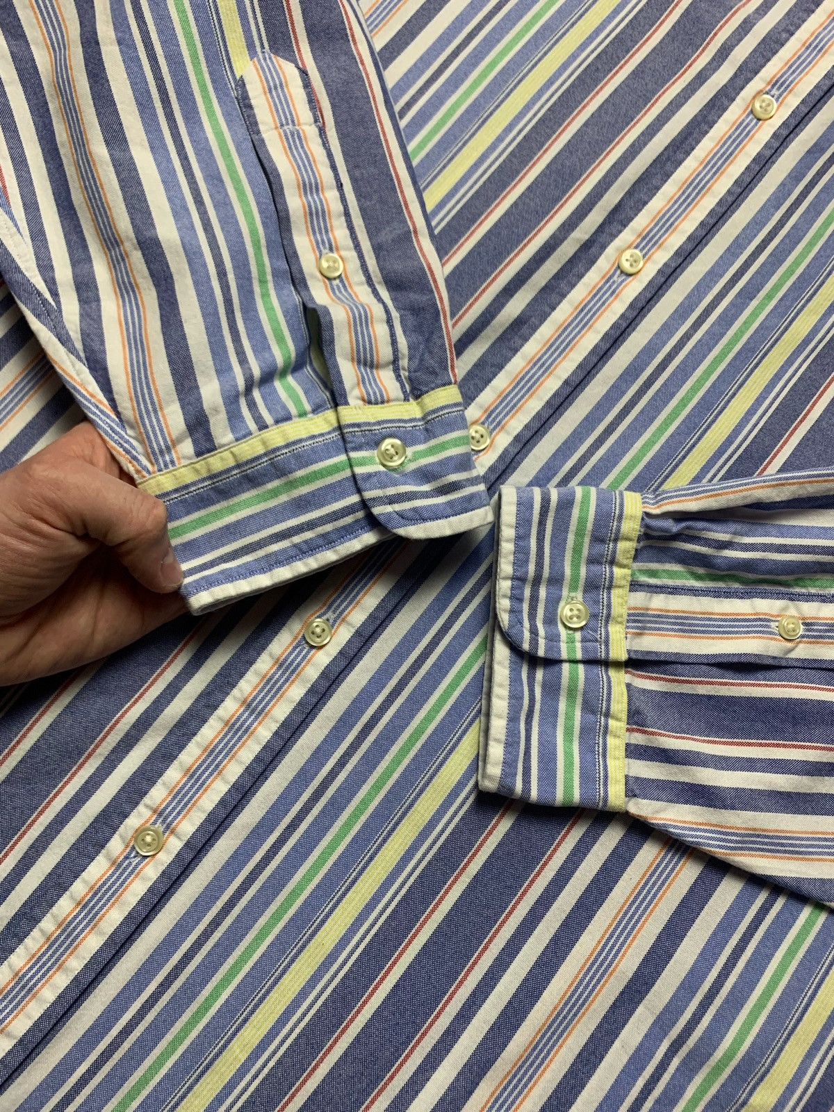 Polo Ralph Lauren × Vintage Polo Ralph Lauren Striped Shirt Size XXL Size US XXL / EU 58 / 5 - 4 Thumbnail