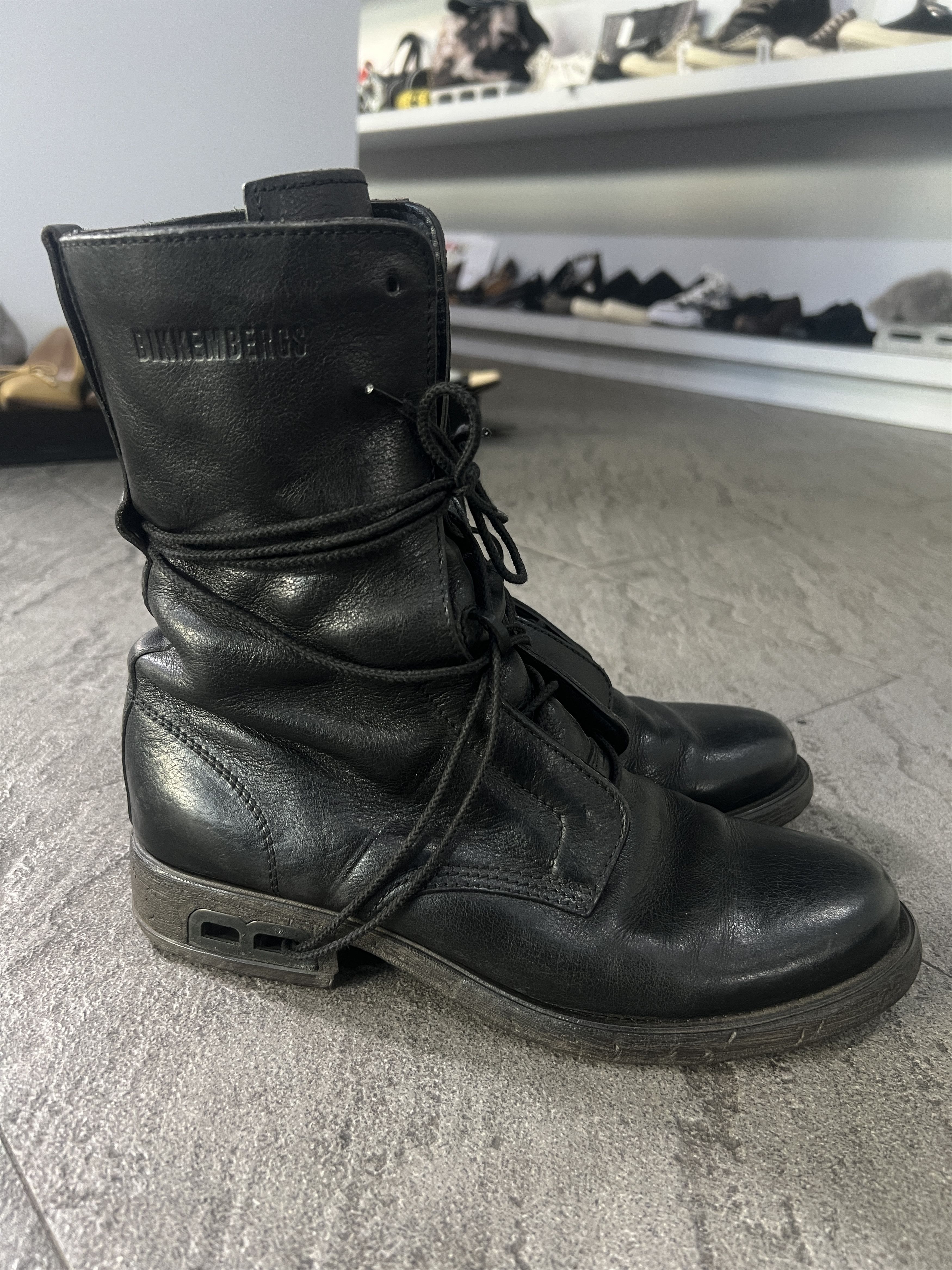 Dirk Bikkembergs Dirk Bikkembergs Leather Combat Boots Black EU41 Size US 8 / EU 41 - 4 Thumbnail