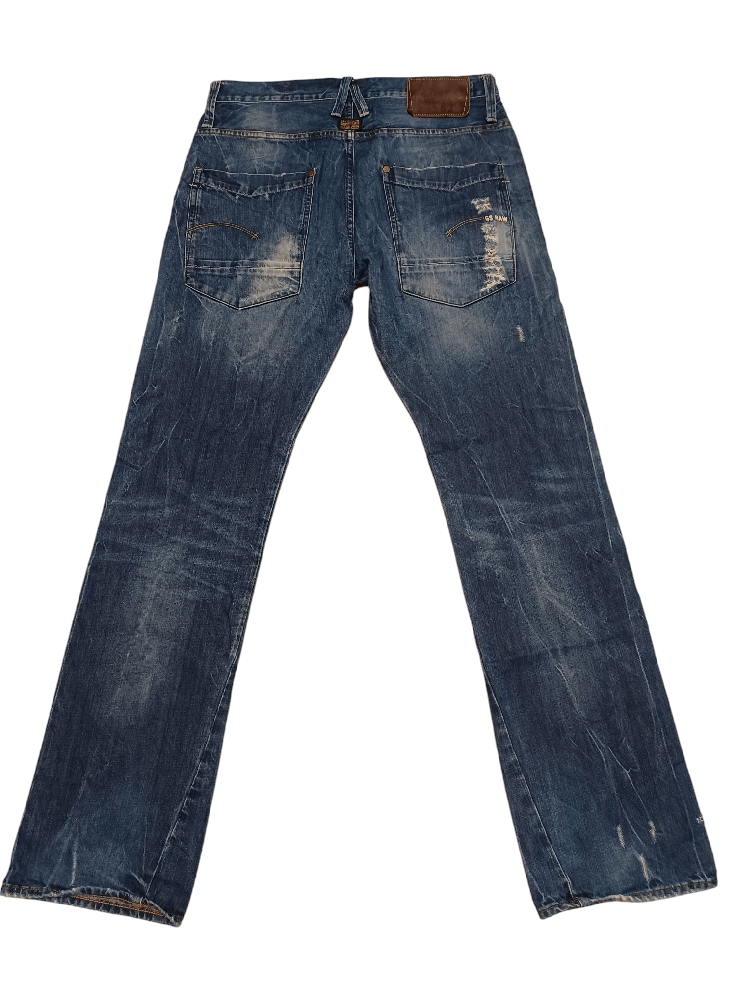 G-Star G STAR RAW DISTRESSED FIRE AVANT GARDE JEANS DENIM Size US 34 / EU 50 - 4 Thumbnail
