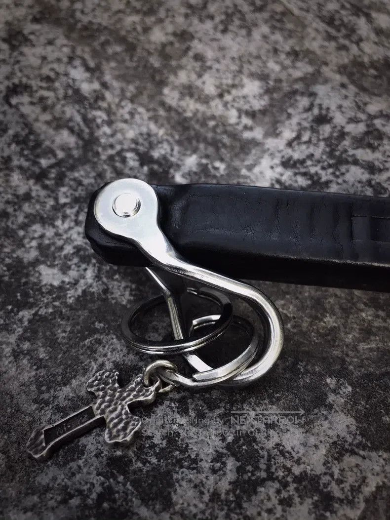Julius Julius Vegetable Tanned Leather Keychain Size ONE SIZE - 7 Thumbnail