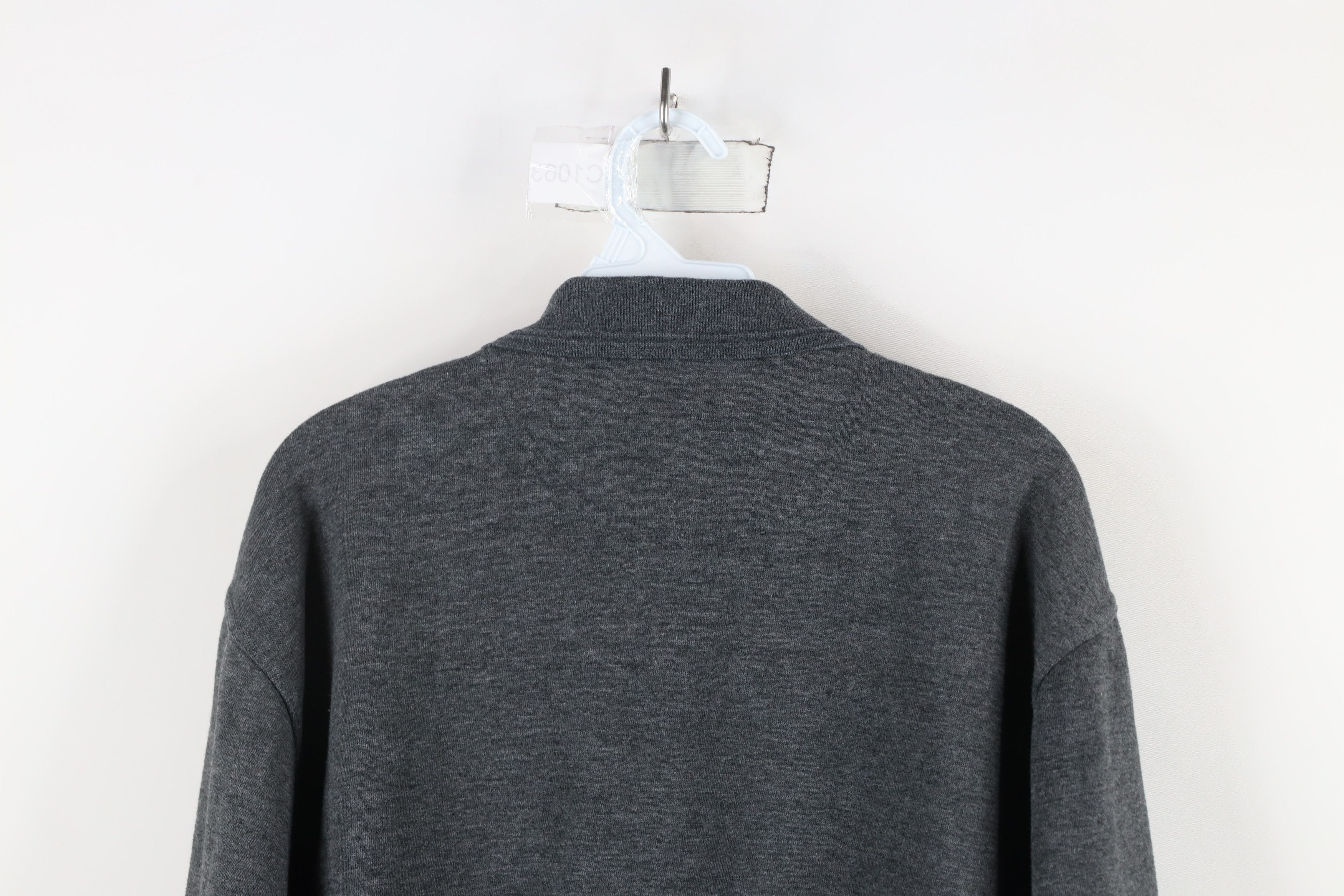 Vintage Vintage 90s Streetwear Collared Pullover Sweatshirt Gray Size US L / EU 52-54 / 3 - 13 Thumbnail