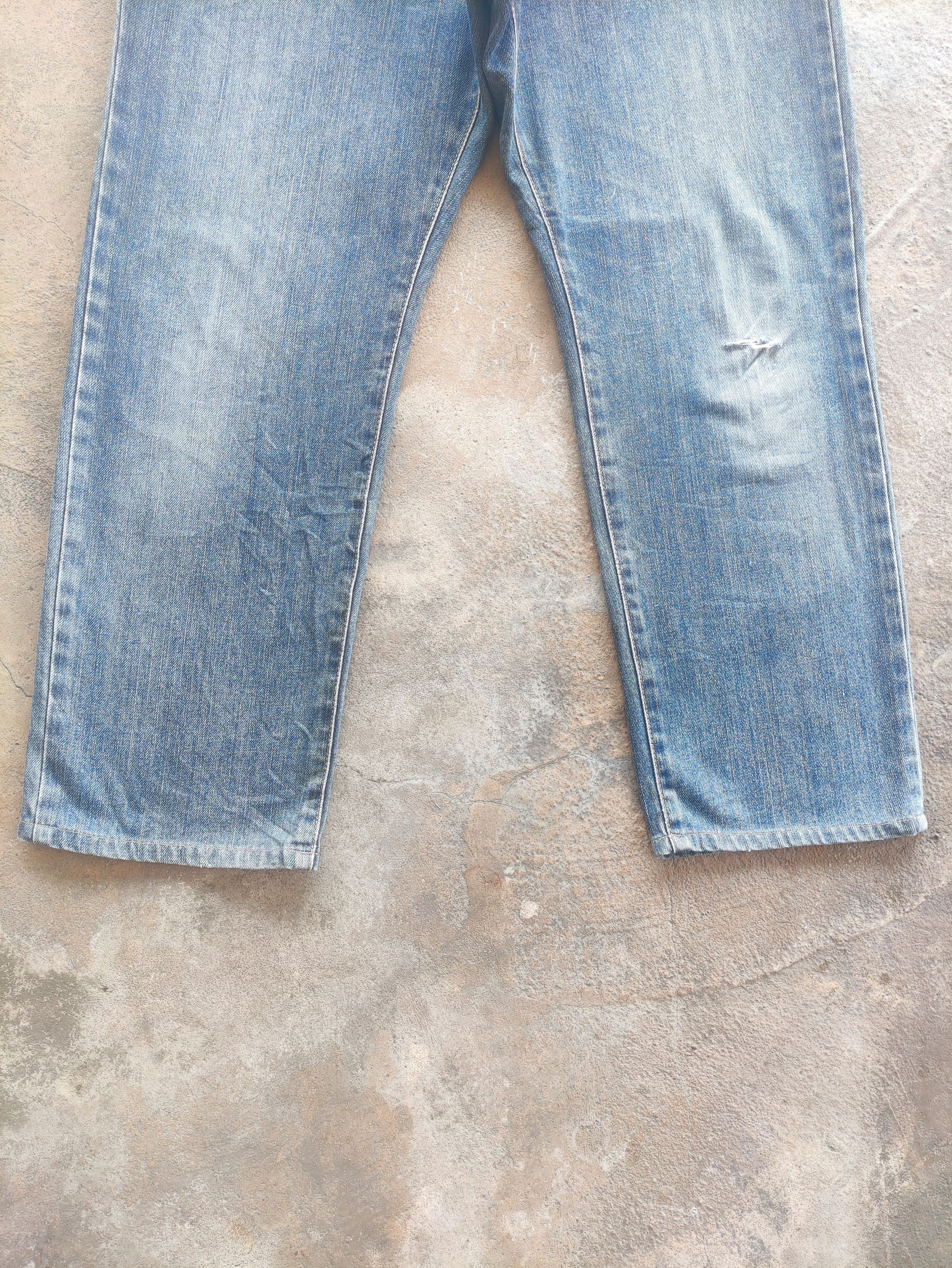 Edwin × Jean × Vintage Vintage Edwin Made In Japan Distressed Faded Denim Pants W34 Size US 34 / EU 50 - 4 Thumbnail