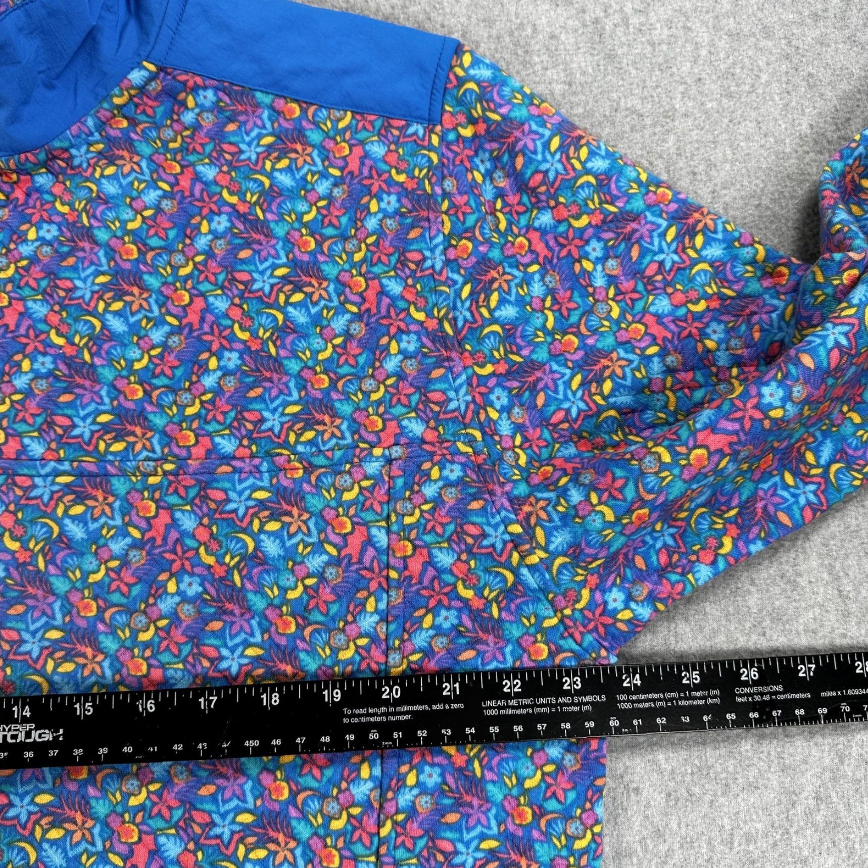 Chubbies Chubbies Sweatshirt Mens L 1/4 Zip Pullover Multicolor Floral Tropical Knit Pockets Mock Neck Quilted Seasonal Fall Winter Spring Size US L / EU 52-54 / 3 - 6 Thumbnail