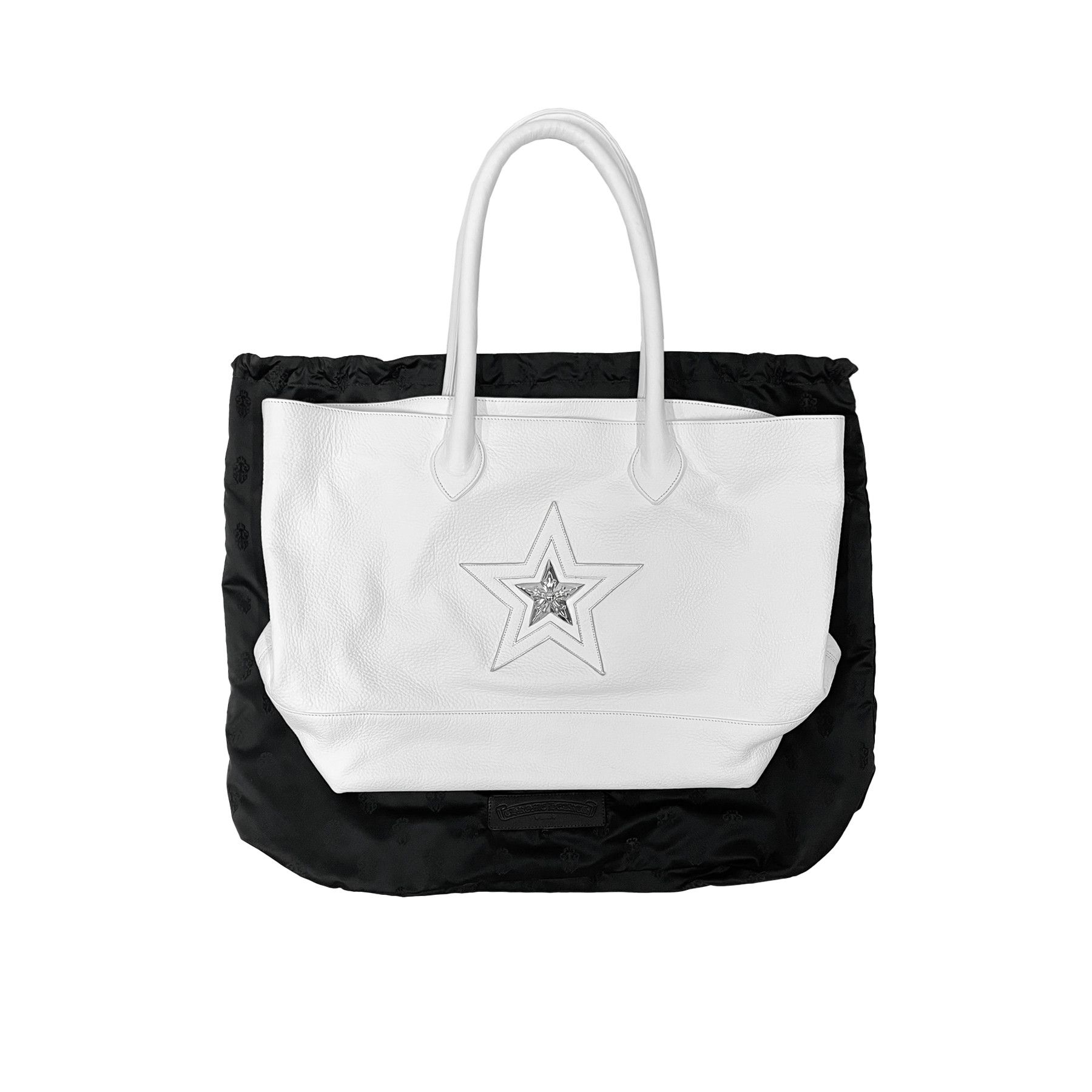Chrome Hearts Chrome Hearts Silver Star Patch White Tote Bag Size ONE SIZE - 4 Thumbnail