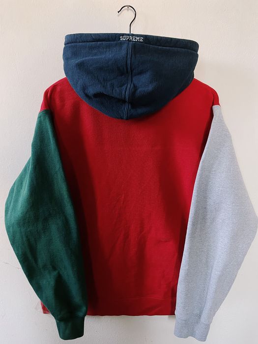 Green and red supreme hoodie hot sale