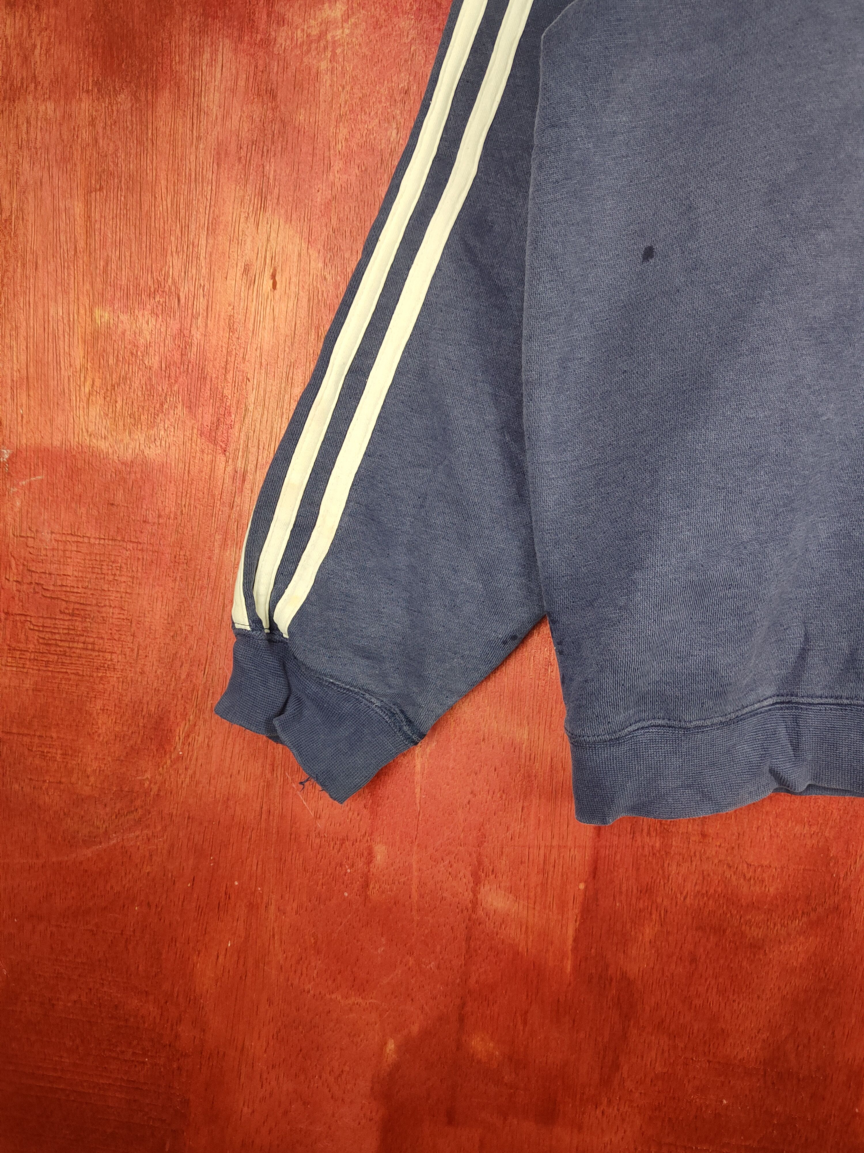 Adidas Adidas Blue Faded Sweatshirts #S1883 Size US M / EU 48-50 / 2 - 5 Thumbnail