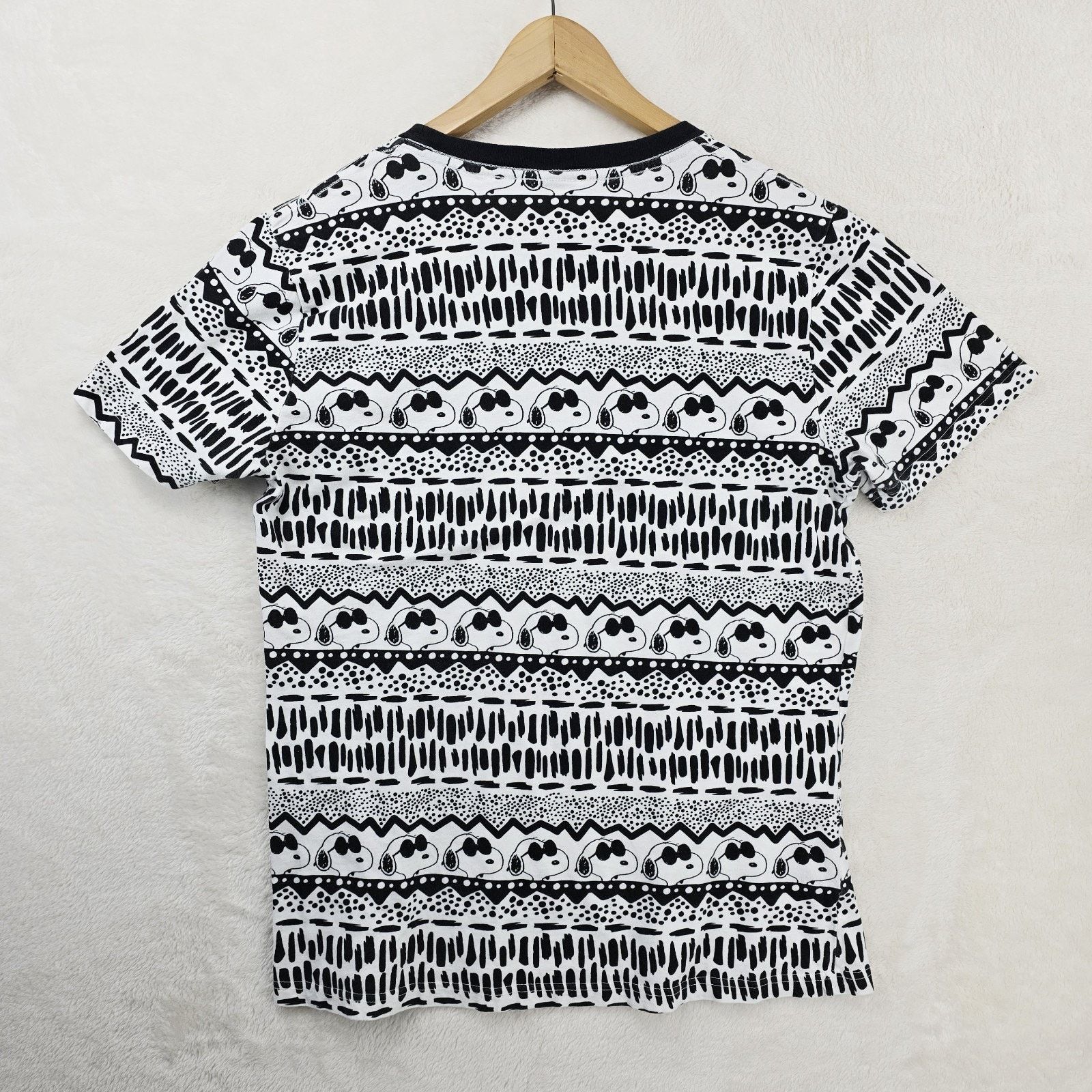 Peanuts Peanuts Snoopy Shirt Medium Black White All Over Print AOP Size US M / EU 48-50 / 2 - 5 Thumbnail