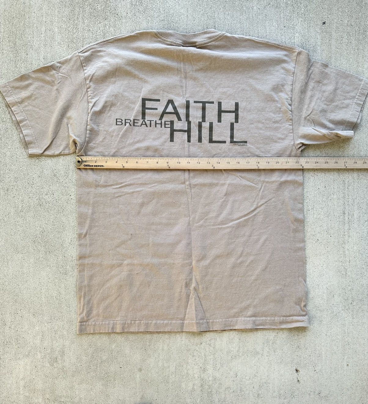 AAA × Band Tees × Vintage Vintage Faith Hill Concert T Shirt Men Side Xl Tan Breathe Size US XL / EU 56 / 4 - 6 Thumbnail
