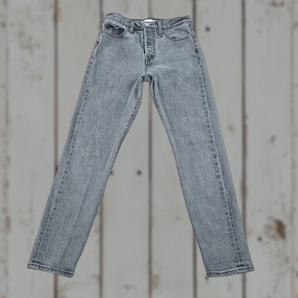 Levi's VINTAGE Levi's Womens Jeans Ankle Stretch 26 Gray High Rise Button Fly Icon Fit 90s Womens Size 25" / US 0 / IT 36 - 1 Thumbnail