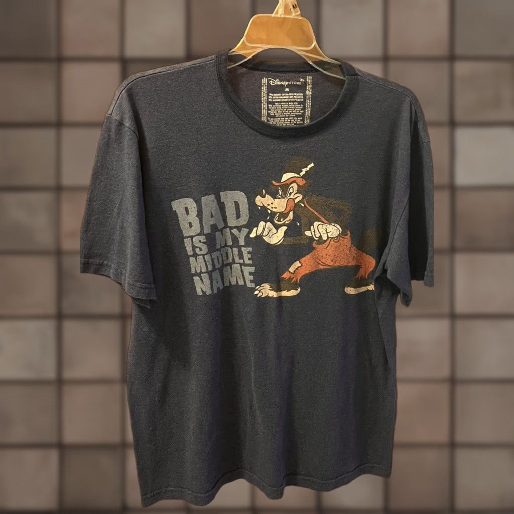 Disney Disney Store Bad Is My Middle Name Organic Cotton T Shirt Mens Big Bad Wolf Med Size US M / EU 48-50 / 2 - 1 Thumbnail