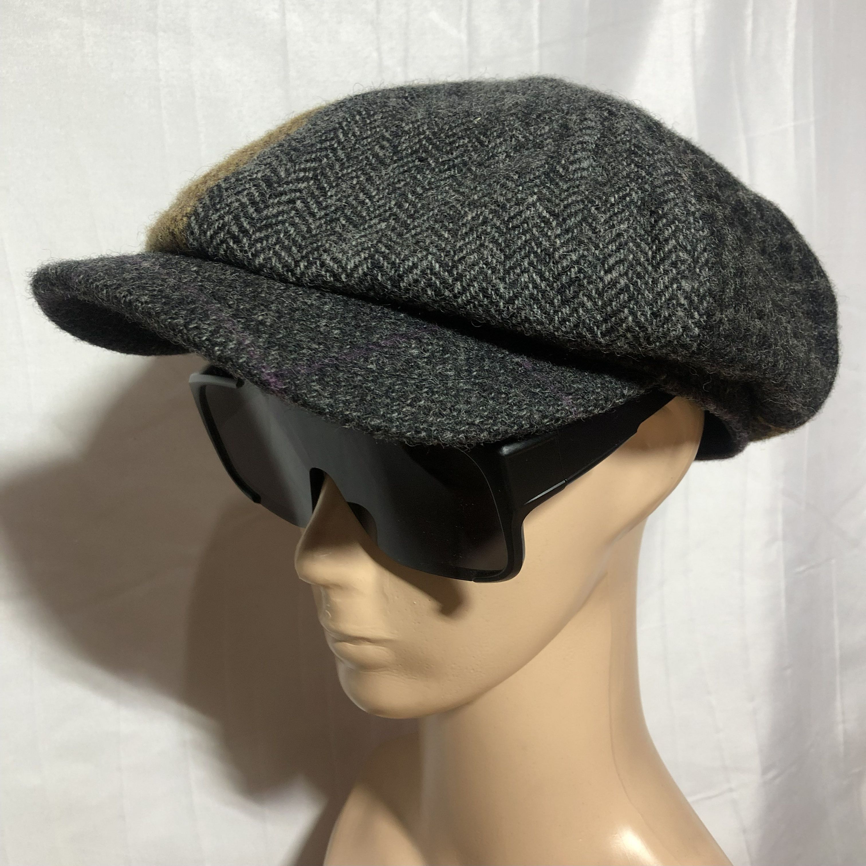 Castano Moon Wool Patchwork Newsboy Cap