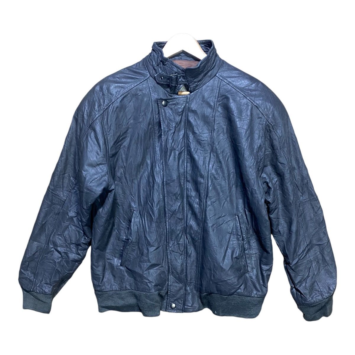 Japanese Brand Leather Zipper Jacket Size US M / EU 48-50 / 2 - 1 Thumbnail