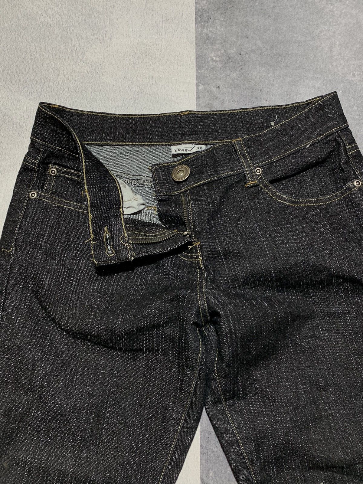 Vintage Vintage Y2K style Flared denim pants trousers size 29 Size 29" - 6 Thumbnail