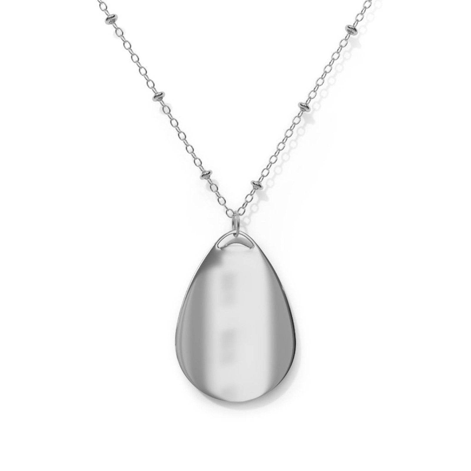 Handmade Gothic Mugshot Teardrop Pendant Necklace Dark Aesthetic Size ONE SIZE - 2 Thumbnail