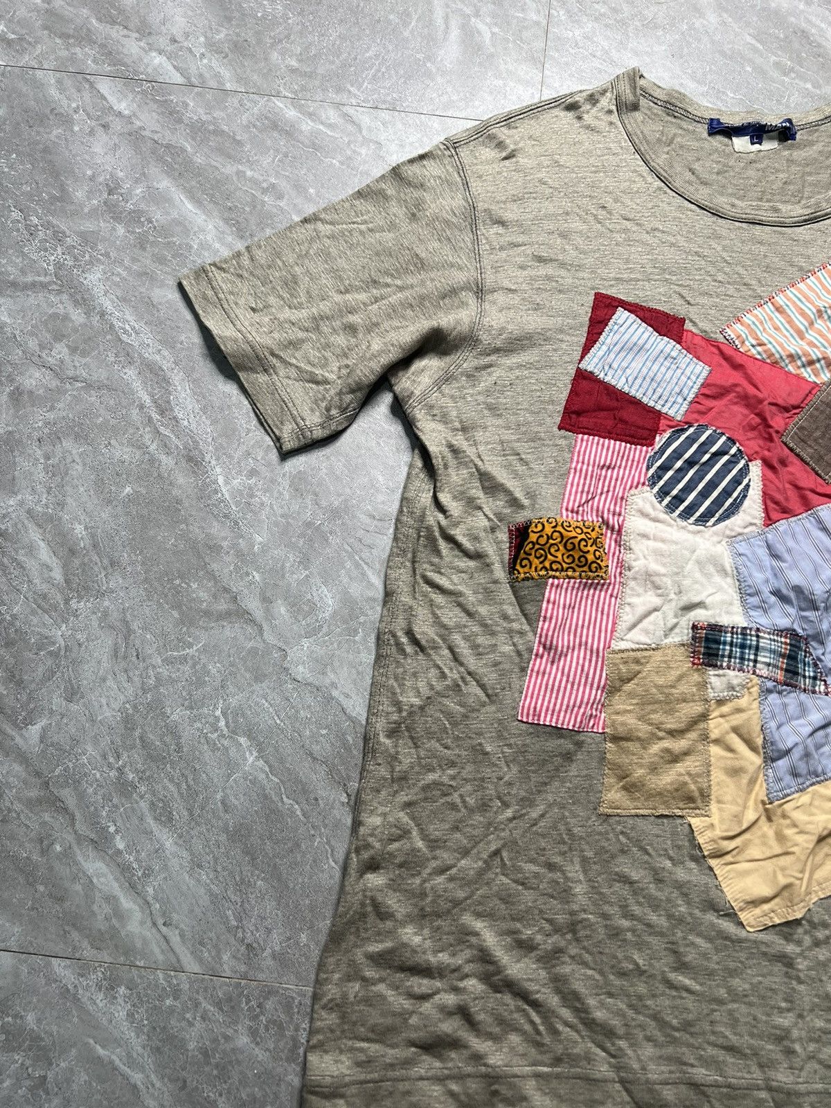 Junya Watanabe Junya Watanabe S/S 16 Linen Patchwork Shirt Size US L / EU 52-54 / 3 - 2 Thumbnail