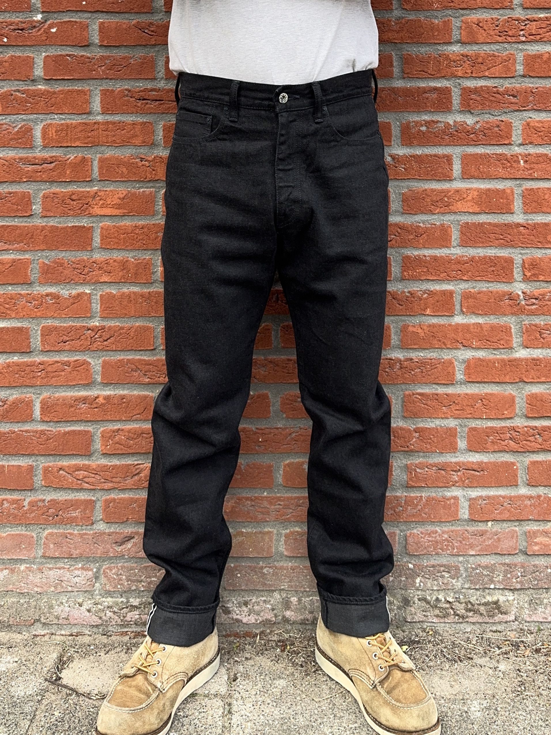 Japanese Brand AUBERGE PHIL MENPU Black Selvedge Jeans W32 x L32 Size US 32 / EU 48 - 17 Thumbnail