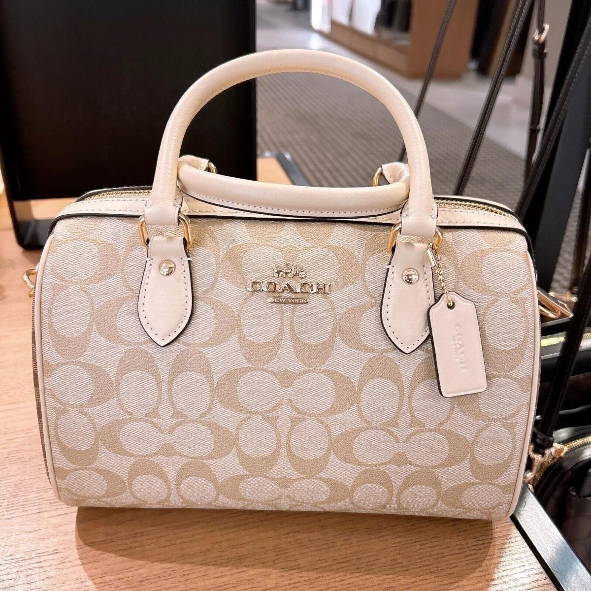 Coach Rowan Satchel Regular Size In Blocked Signature CH486 Size ONE SIZE - 2 Thumbnail