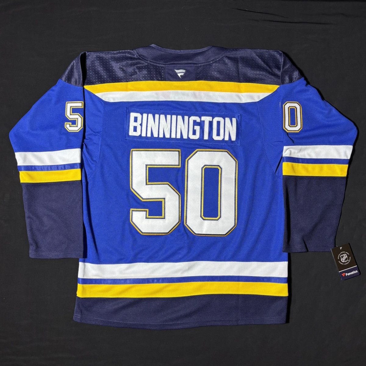 Other FANATICS ST LOUIS BLUES JORDAN BINNINGTON JERSEY SIZE 54 Size US L / EU 52-54 / 3 - 1 Thumbnail