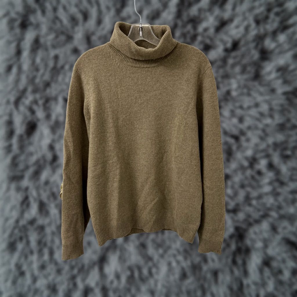 Uniqlo Uniqlo Sweater Mens M Tan Brown 100% Wool Turtleneck Knit Pullover L/S Gallon? Size US M / EU 48-50 / 2 - 1 Thumbnail