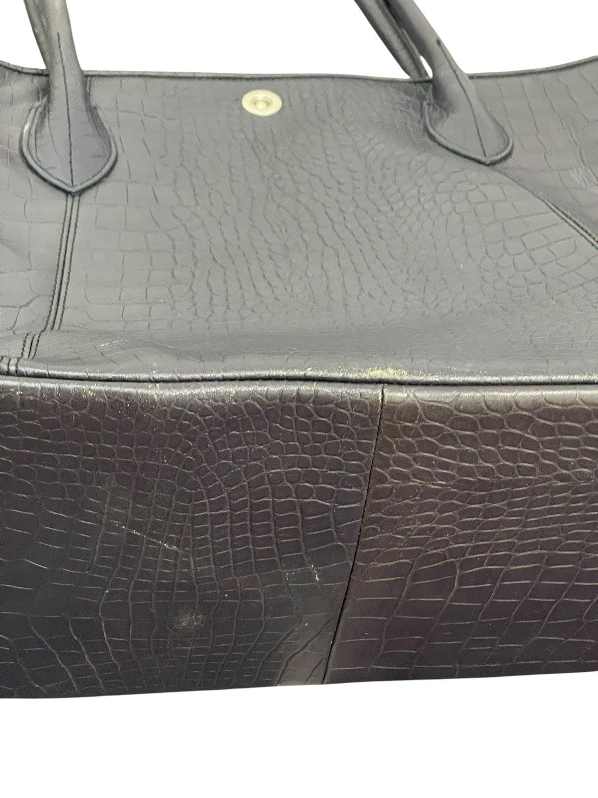 United Arrows Crocodile Embossed Leather United Arrows Tote Bag 8🟩 Size ONE SIZE - 8 Thumbnail