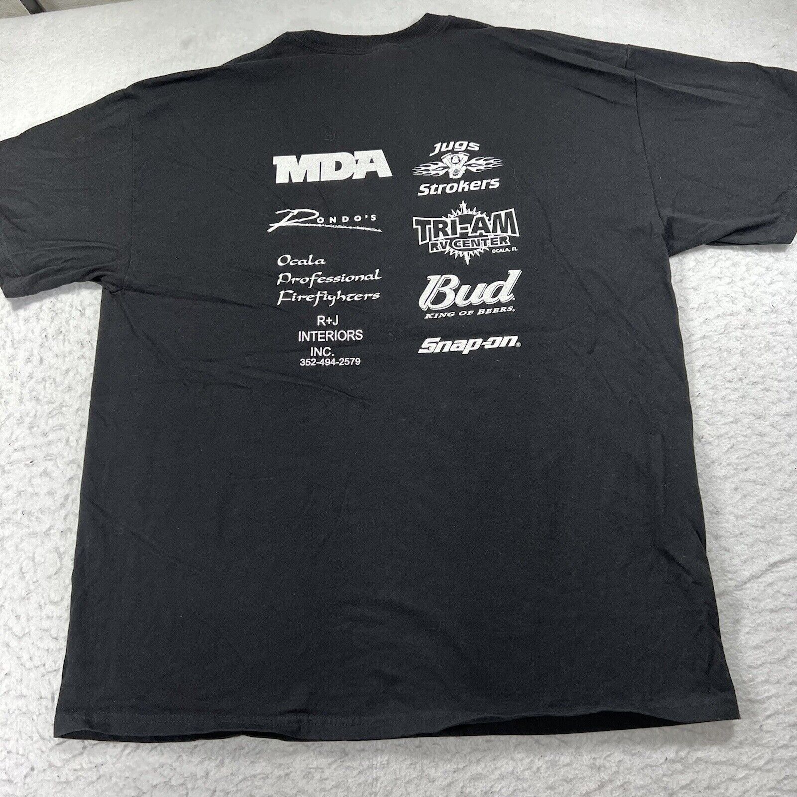 Hanes Vintage Ocala Bike Fest 2006 XL Black Graphic T Shirt Size US XL / EU 56 / 4 - 9 Thumbnail
