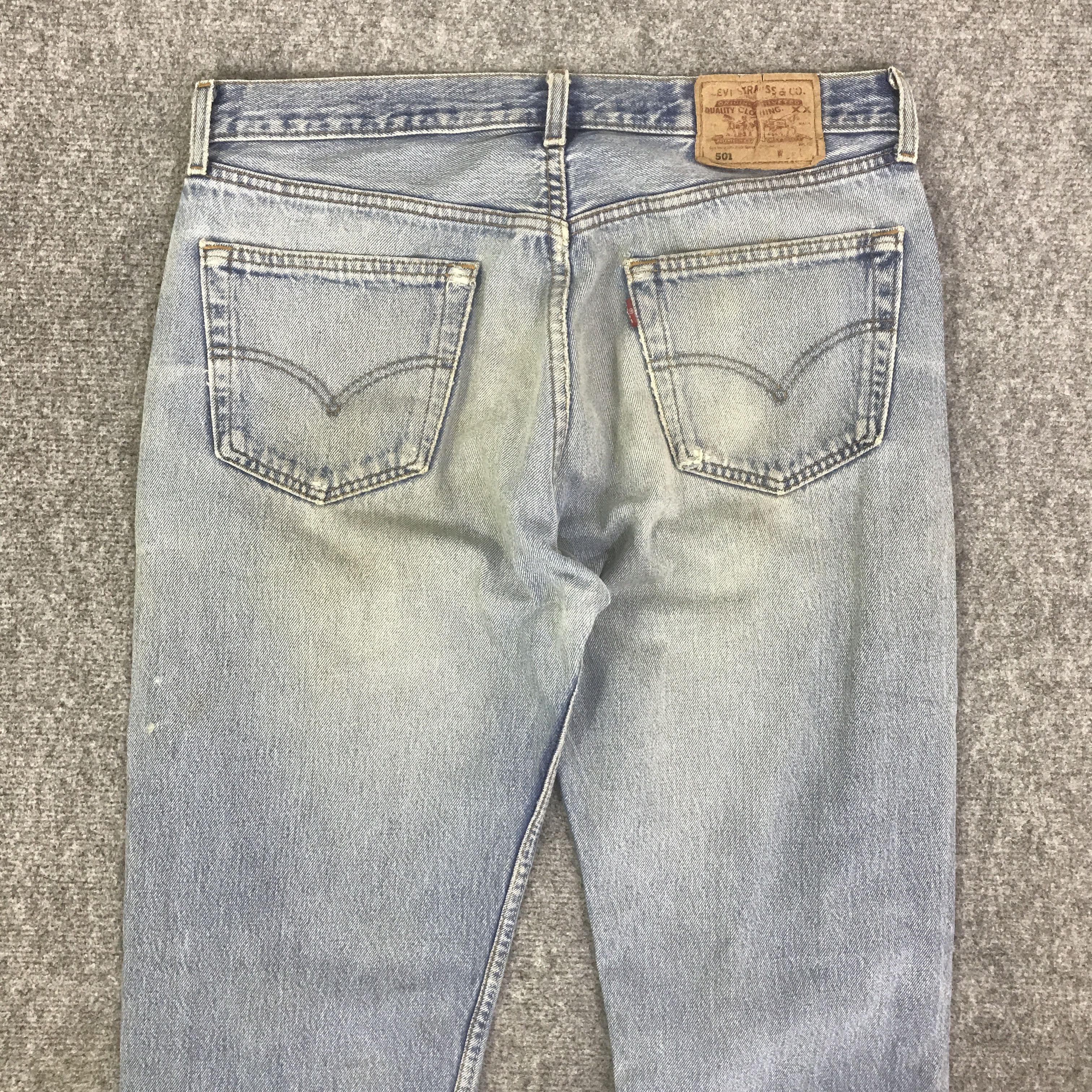 Levi's Vintage Clothing LEVI'S 501 DISTRESSED DENIM JEAN PANTS K129B9 Size US 32 / EU 48 - 5 Thumbnail
