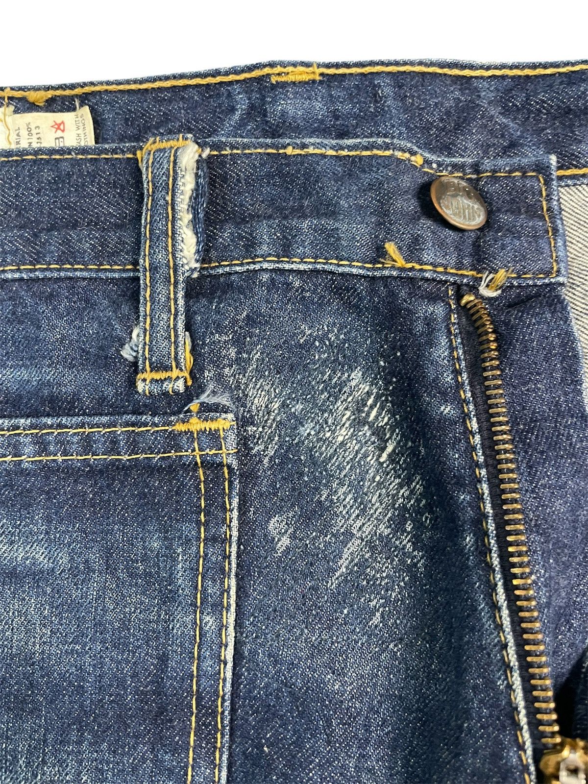 Japanese Brand Vintage 70s Big John Bootcut Flare Jeans Size US 31 - 9 Thumbnail