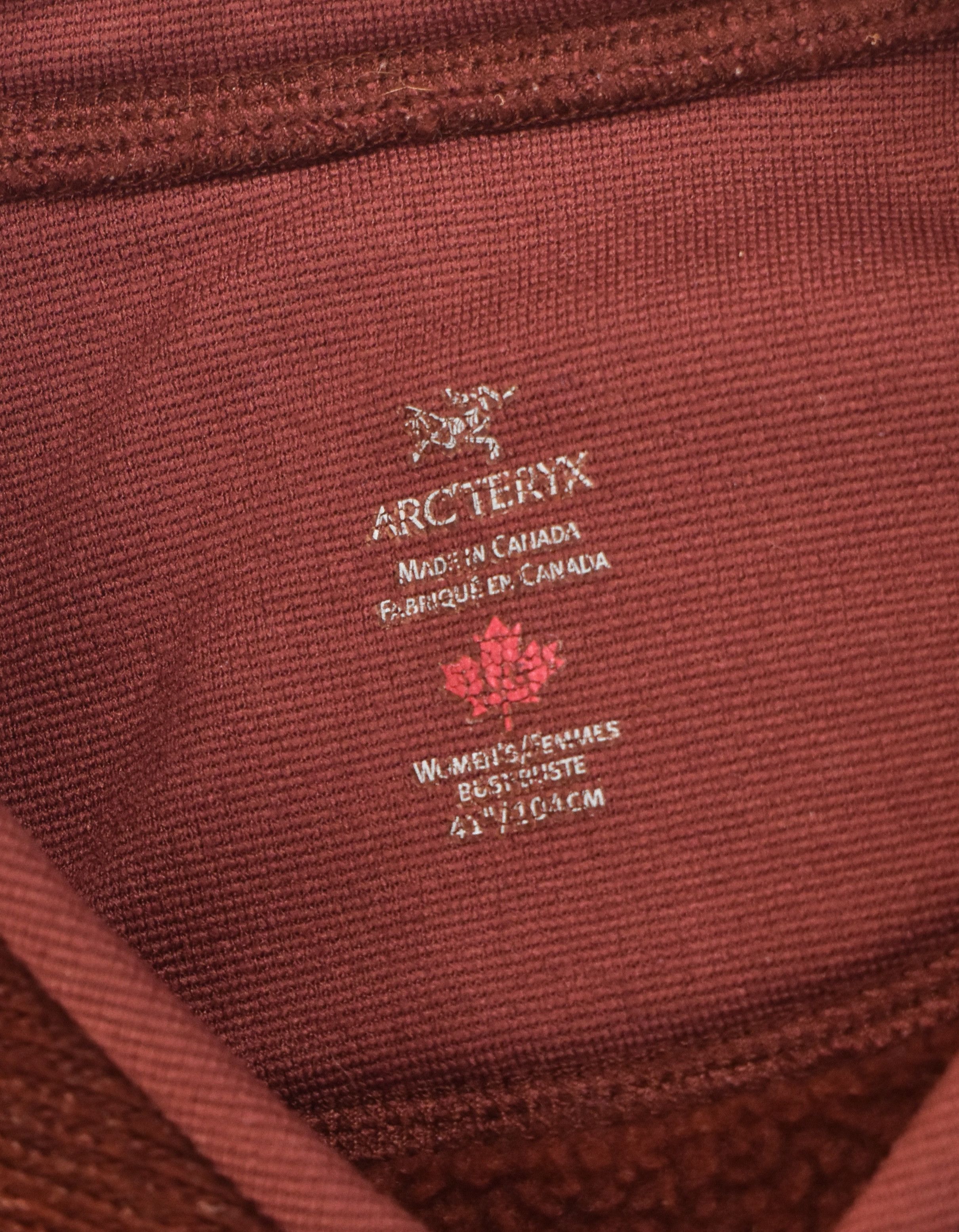 Arc'teryx ARCTERYX Polartec Fleece Jacket Logo Pocket Burgundy Size M / US 6-8 / IT 42-44 - 8 Thumbnail