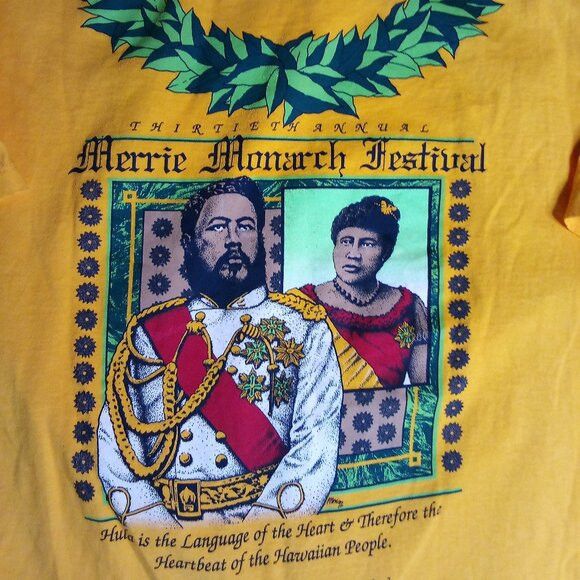 Vintage 90s Merrie Monarch Festival 30th Annual T-Shirt