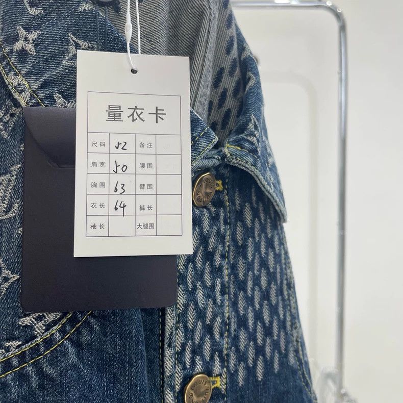 Louis Vuitton Louis Vuitton Denim jacket full of logo jacket 2501-Nextarr Size US L / EU 52-54 / 3 - 4 Thumbnail