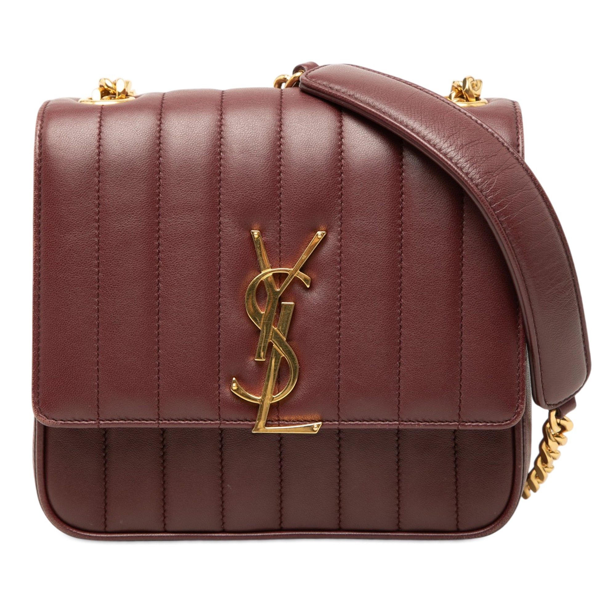 Saint Laurent Paris Lambskin Monogram Vicky Chain Bag Size ONE SIZE - 1 Thumbnail