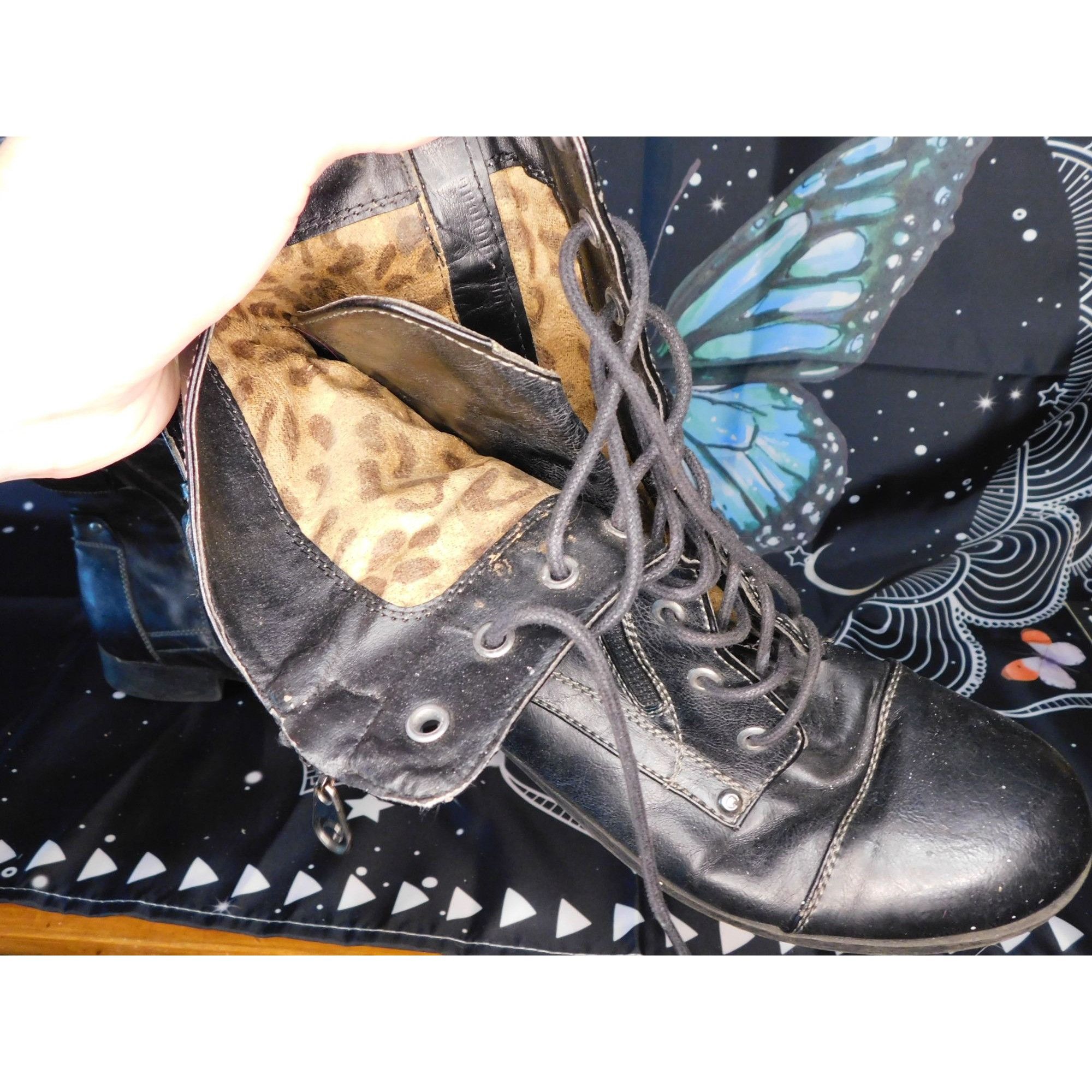 Guess G by Guess Black Moto Boots Size 9.5 Womens Size US 9.5 / IT 39.5 - 4 Thumbnail