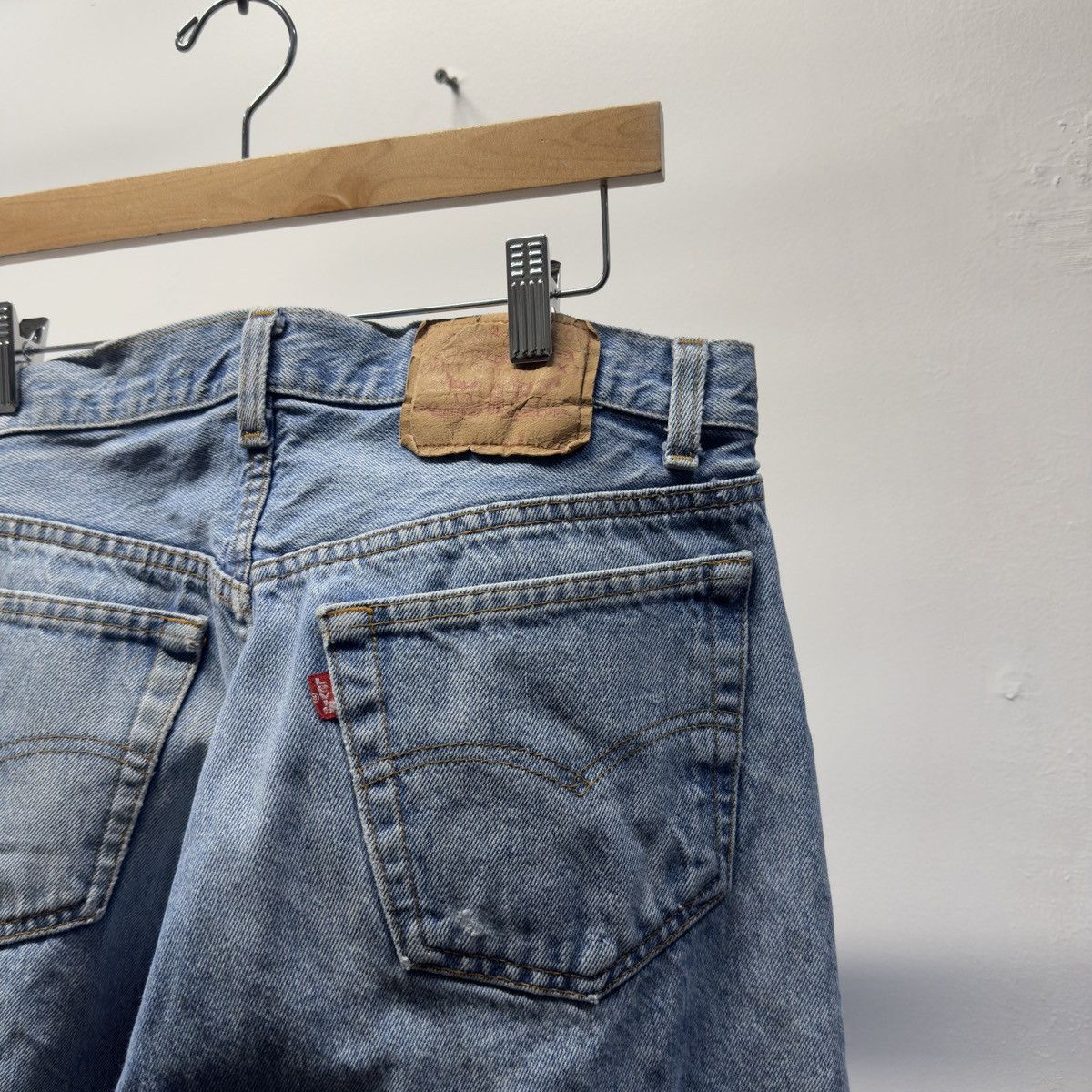 Levi's Vintage 80s Levi's 501 Jeans Faded Wash ERD Grunge Chrome Size US 34 / EU 50 - 5 Thumbnail