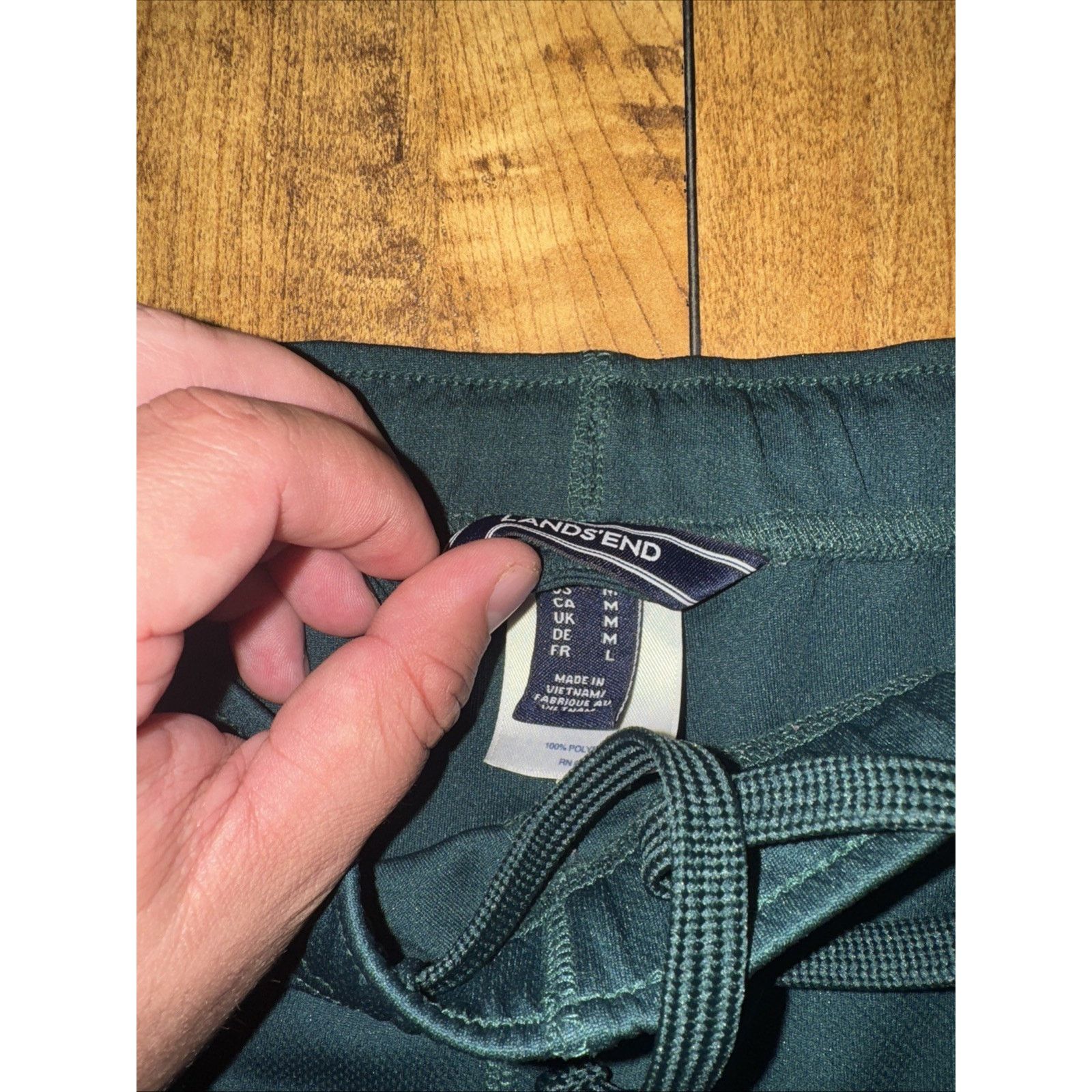 Lands' End × Vintage Notre Dame Fighting Irish Gym Shorts Lands End 32 Green Size US 32 / EU 48 - 3 Thumbnail
